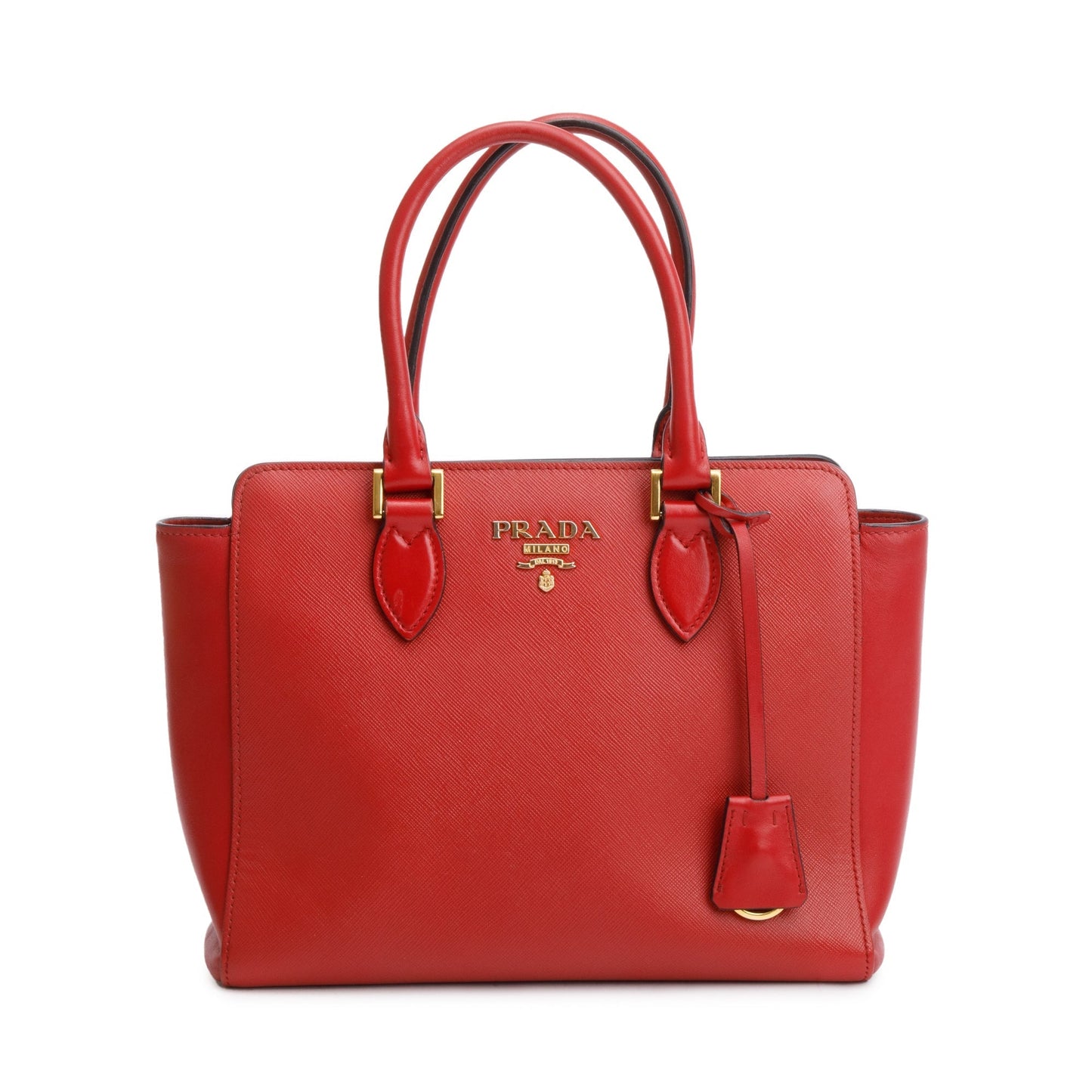 Prada Red Saffiano Soft Calf Leather Tote