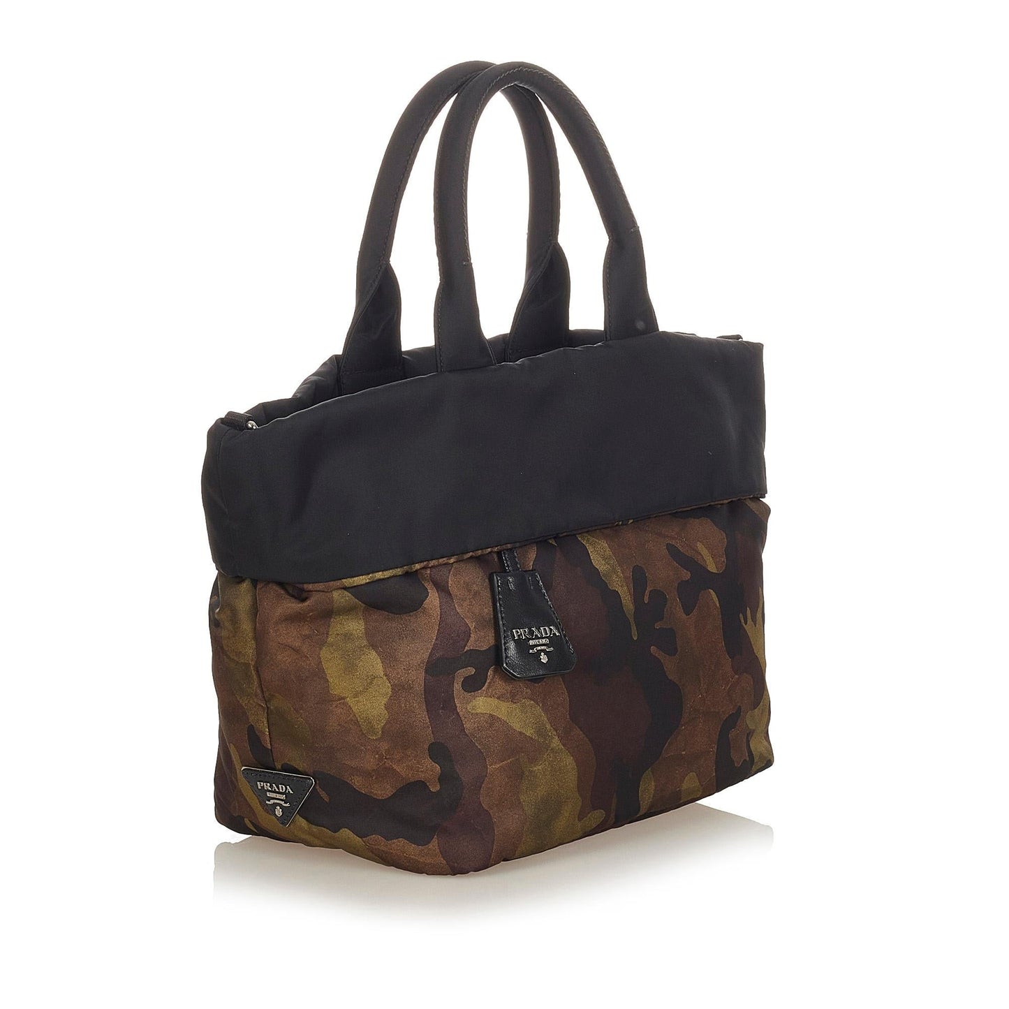 Prada Reversible Tessuto Camouflage Satchel (SHG-22506)