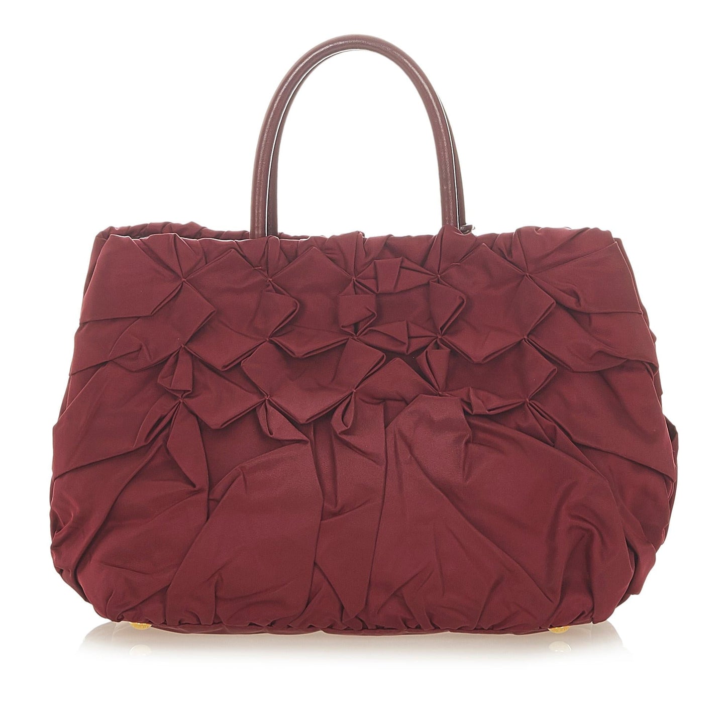 Prada Ruffled Tessuto Tote Bag (SHG-19921)