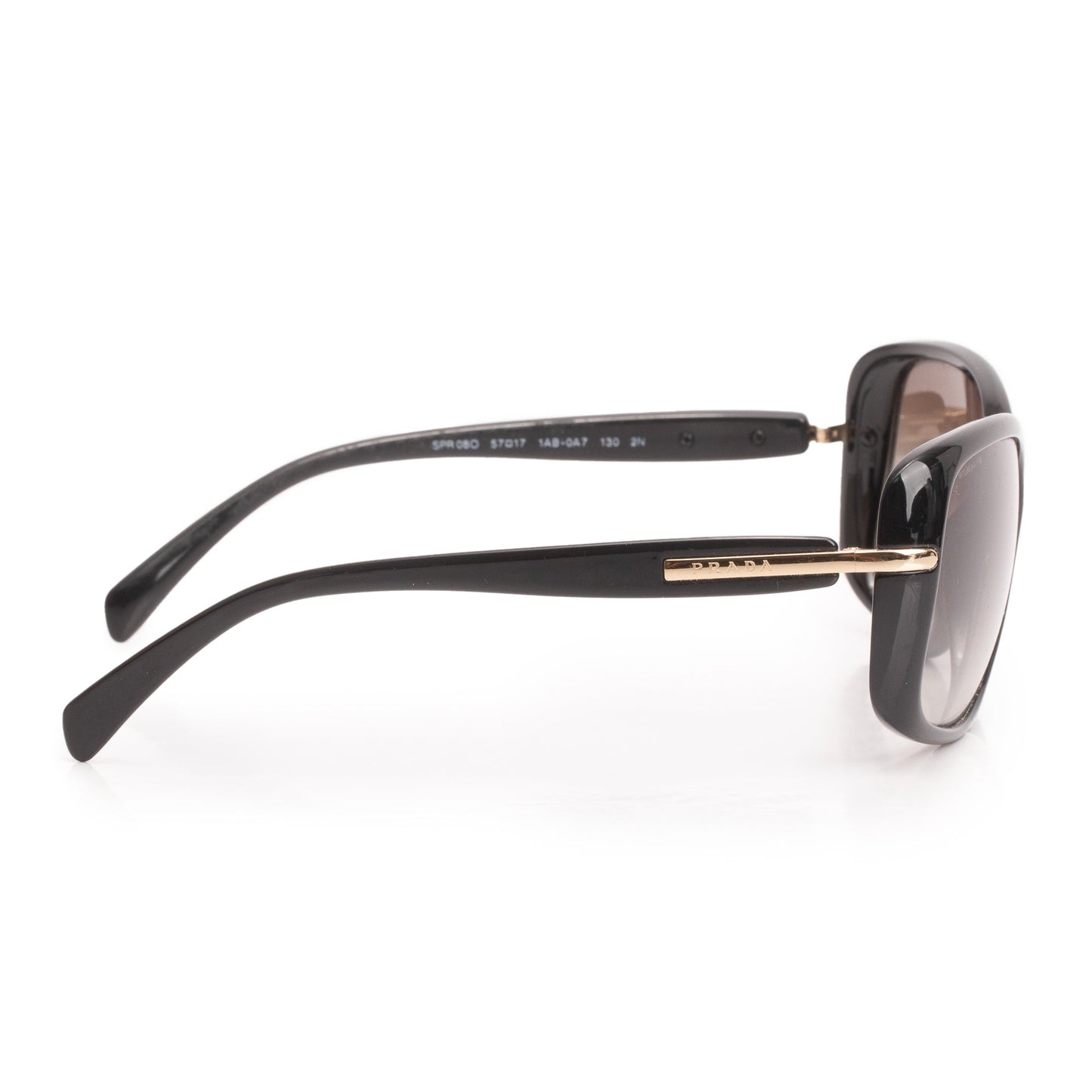 Prada SPR 080  Black Acetate Conceptual Sunglasses