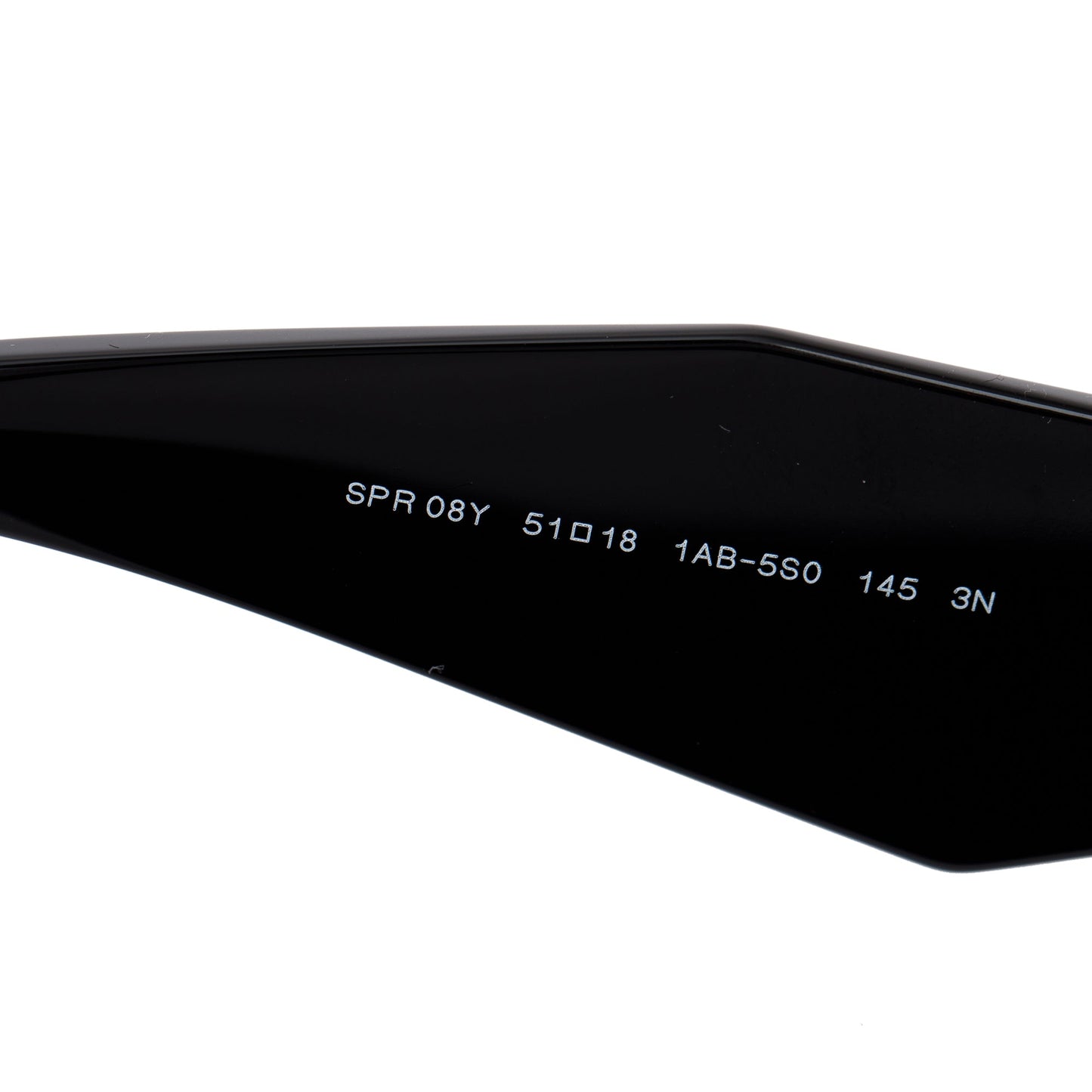 Prada SPR 08Y Black Acetate Symbole Sunglasses