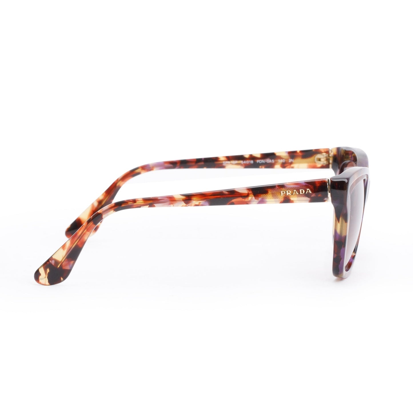Prada SPR 16P Tortoise Acetate Cat-Eye Sunglasses