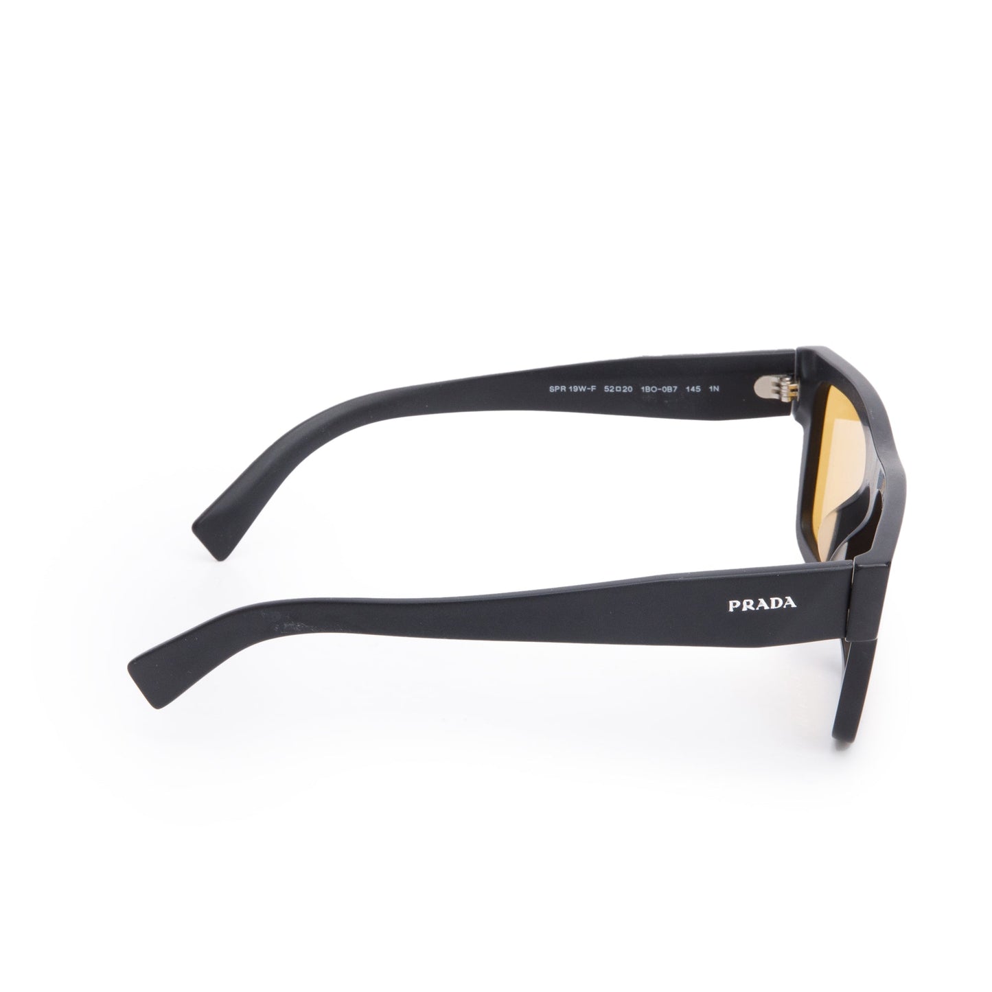 Prada SPR 19W Black Acetate Symbole Sunglasses