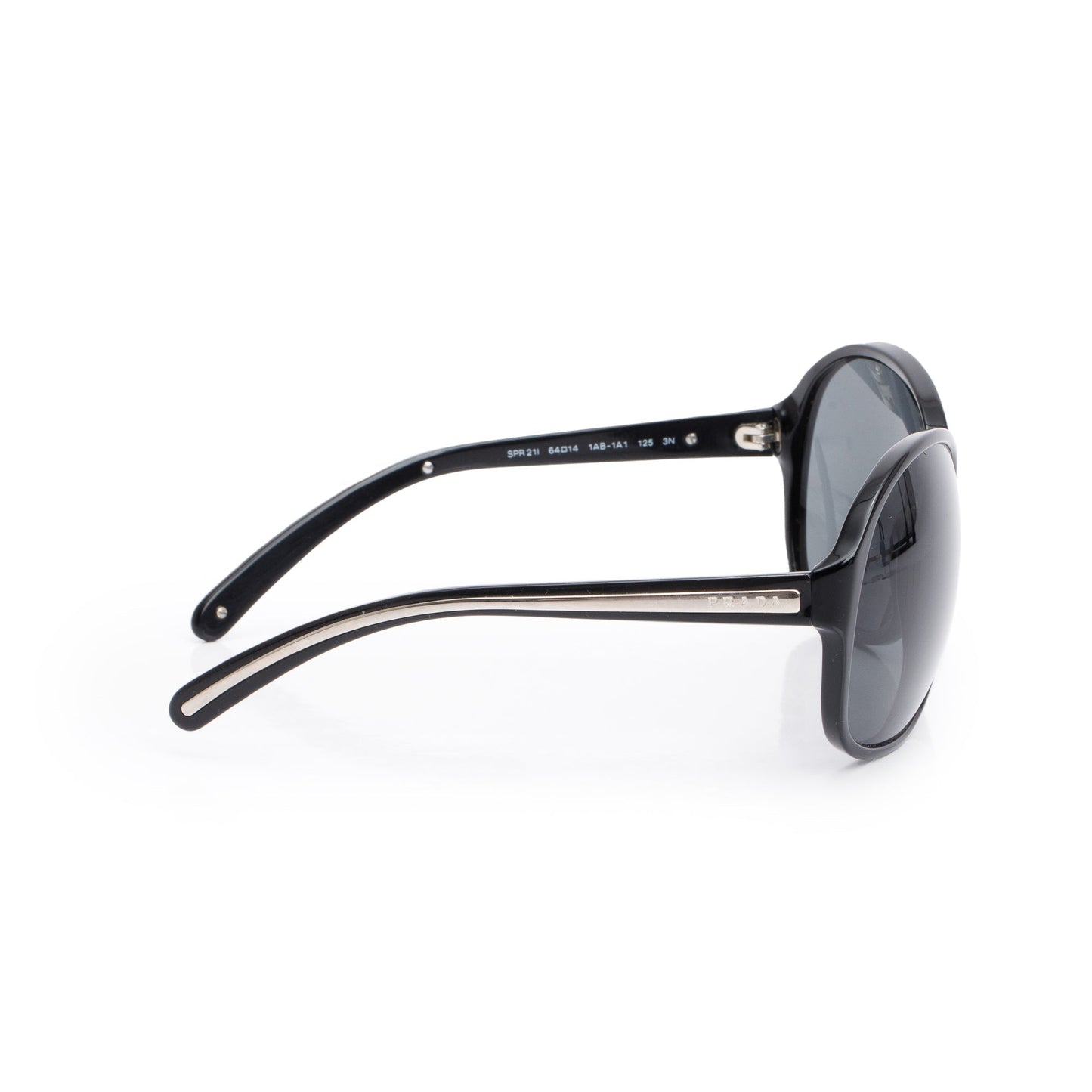 Prada SPR 21I  Black Acetate Conceptual Sunglasses