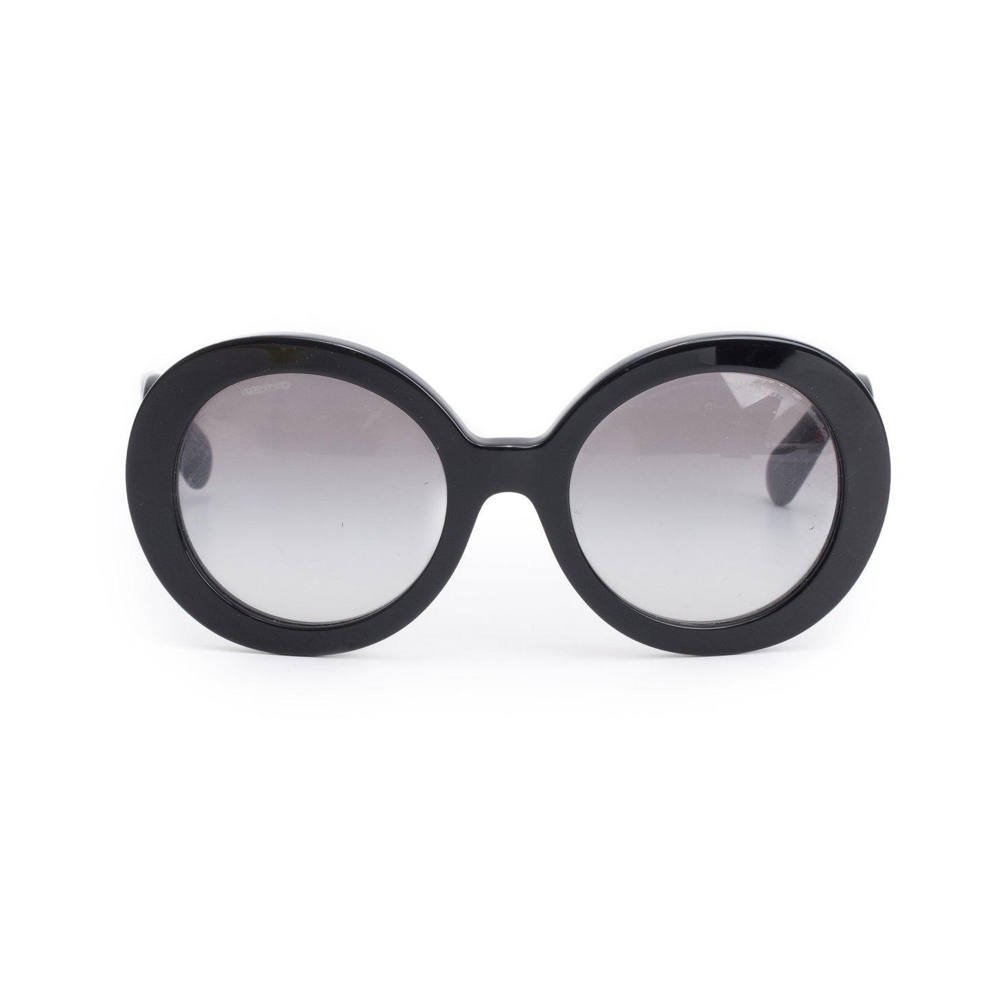 Prada SPR27N Black Acetate Classic Spiral Sunglasses