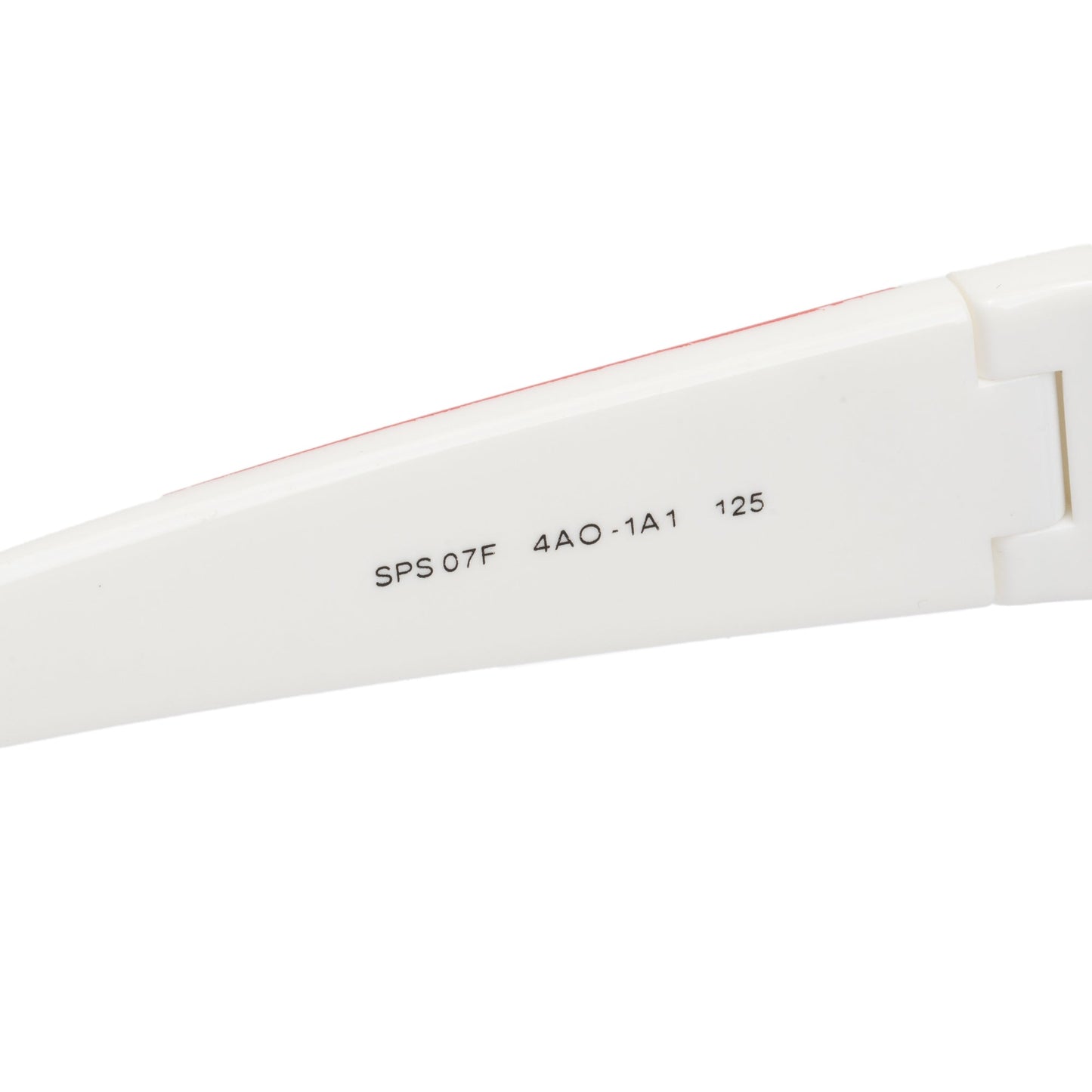 Prada SPS 07F White Acetate Shield Sunglasses