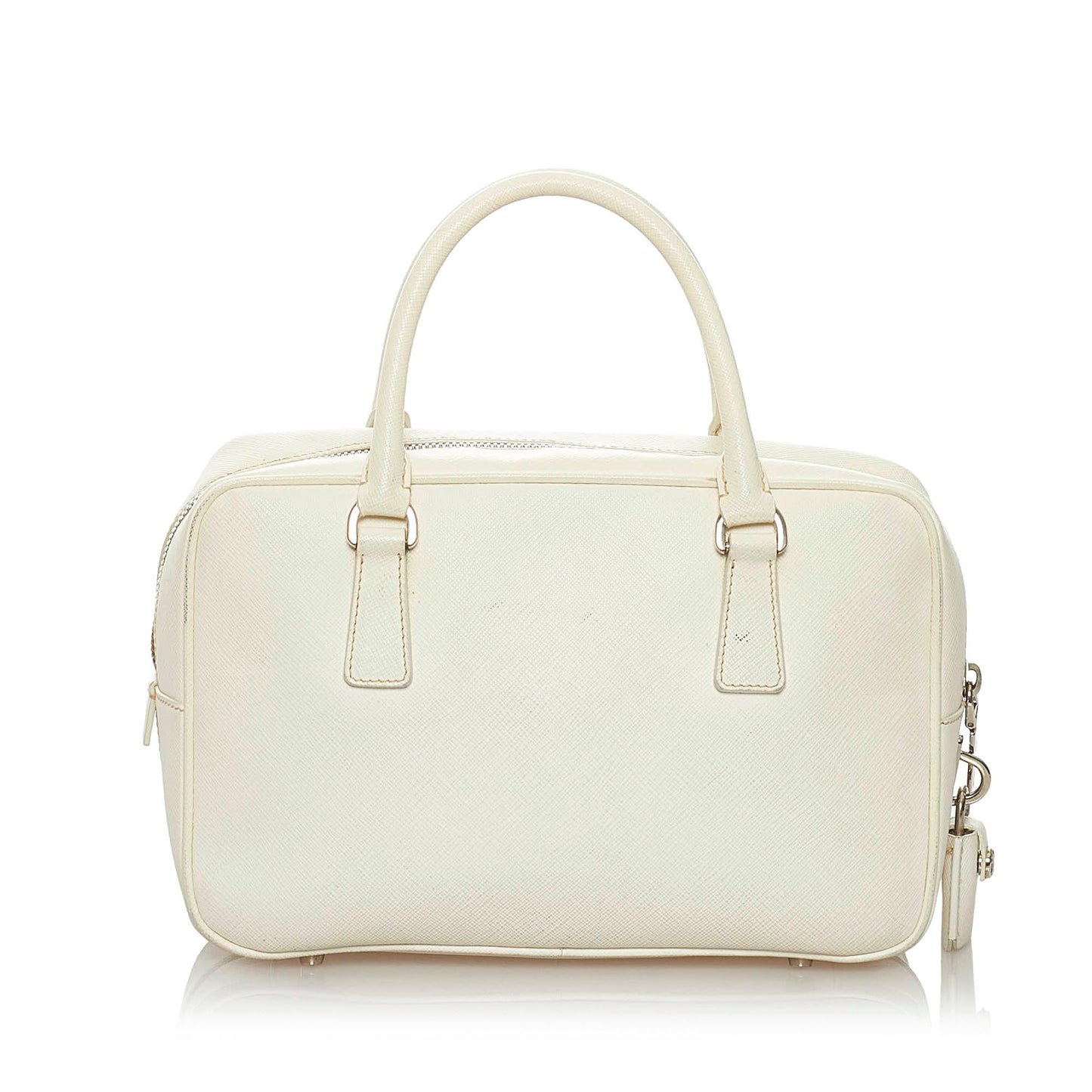 Prada Saffiano Bauletto Handbag (SHG-29231)