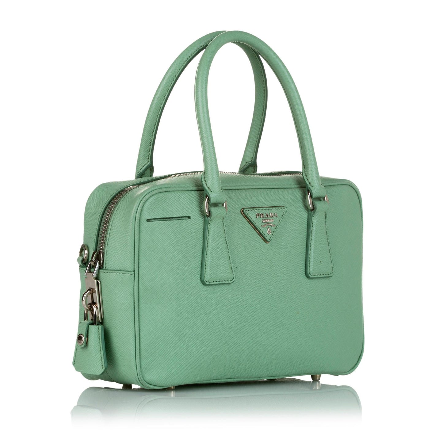 Prada Saffiano Bauletto Satchel (SHG-33240)