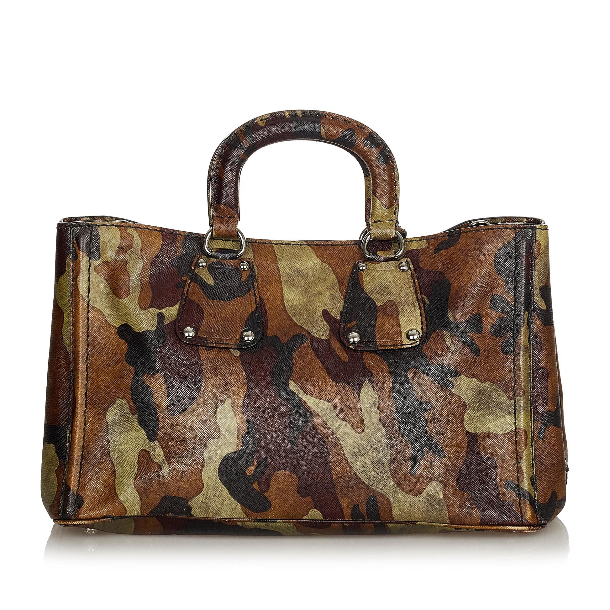 Prada Saffiano Camouflage Satchel - Ewore Bags