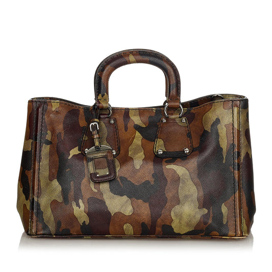 Prada Saffiano Camouflage Satchel - Ewore Bags