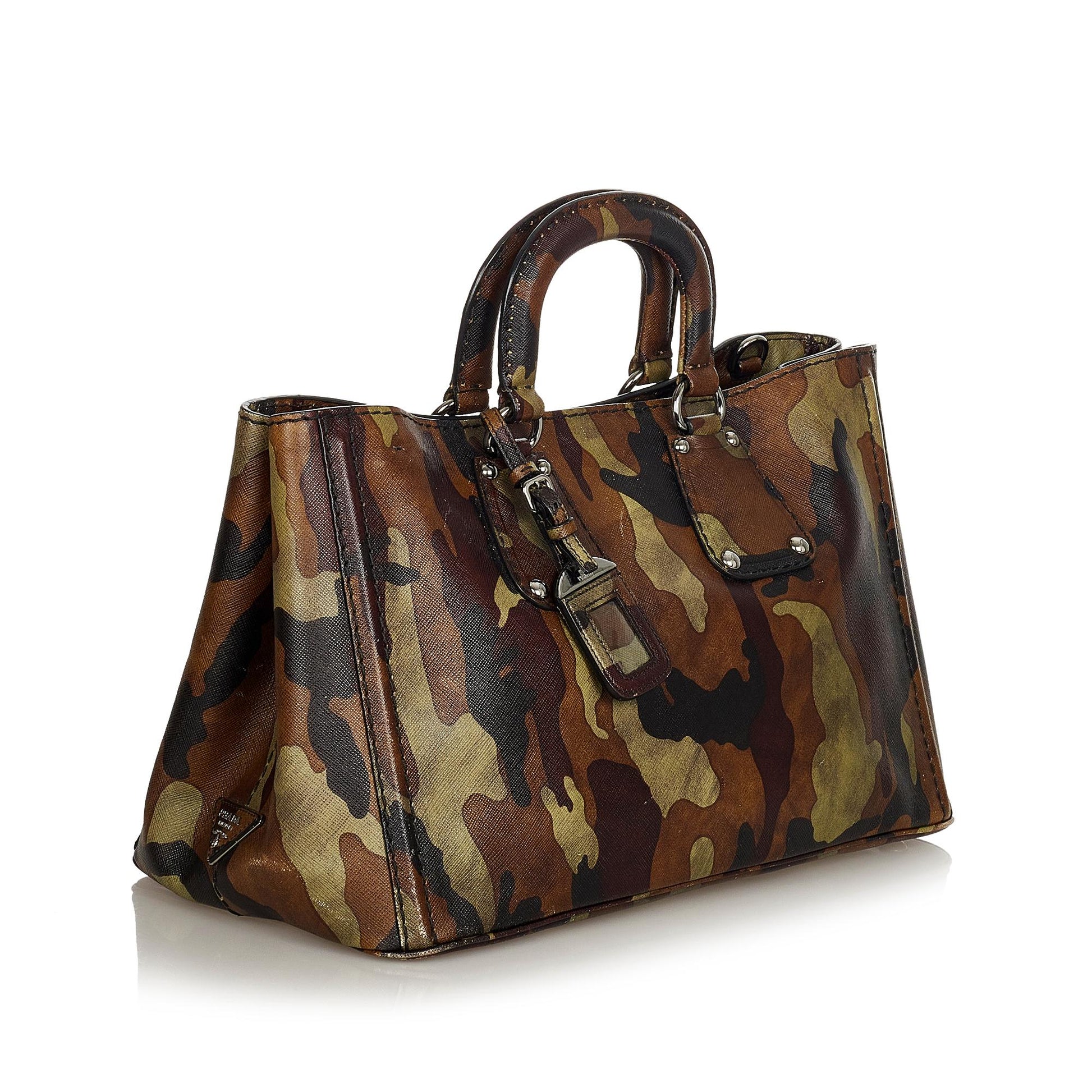 Prada Saffiano Camouflage Satchel - Ewore Bags