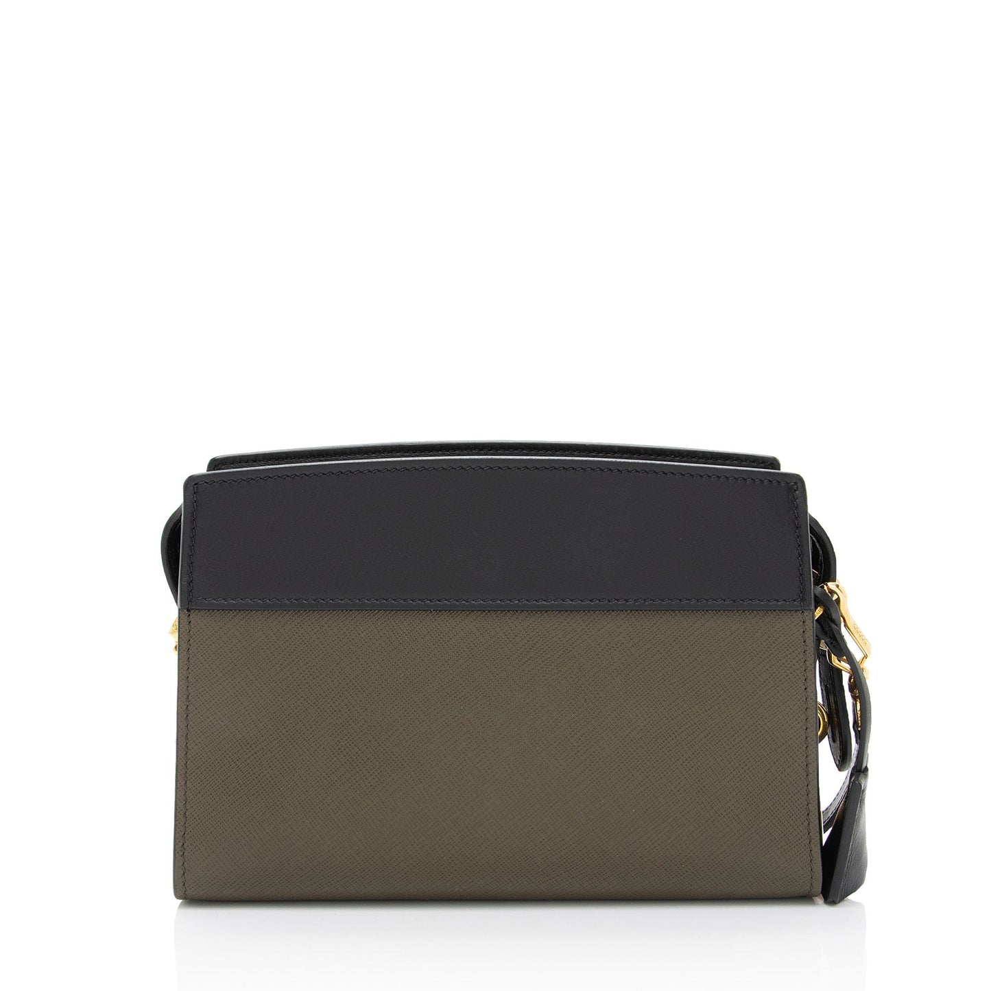 Prada Saffiano City Calf Esplanade Crossbody (SHF-LsE1k2)