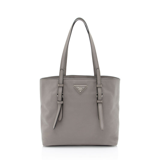 Prada Saffiano Cuir Buckle Tote