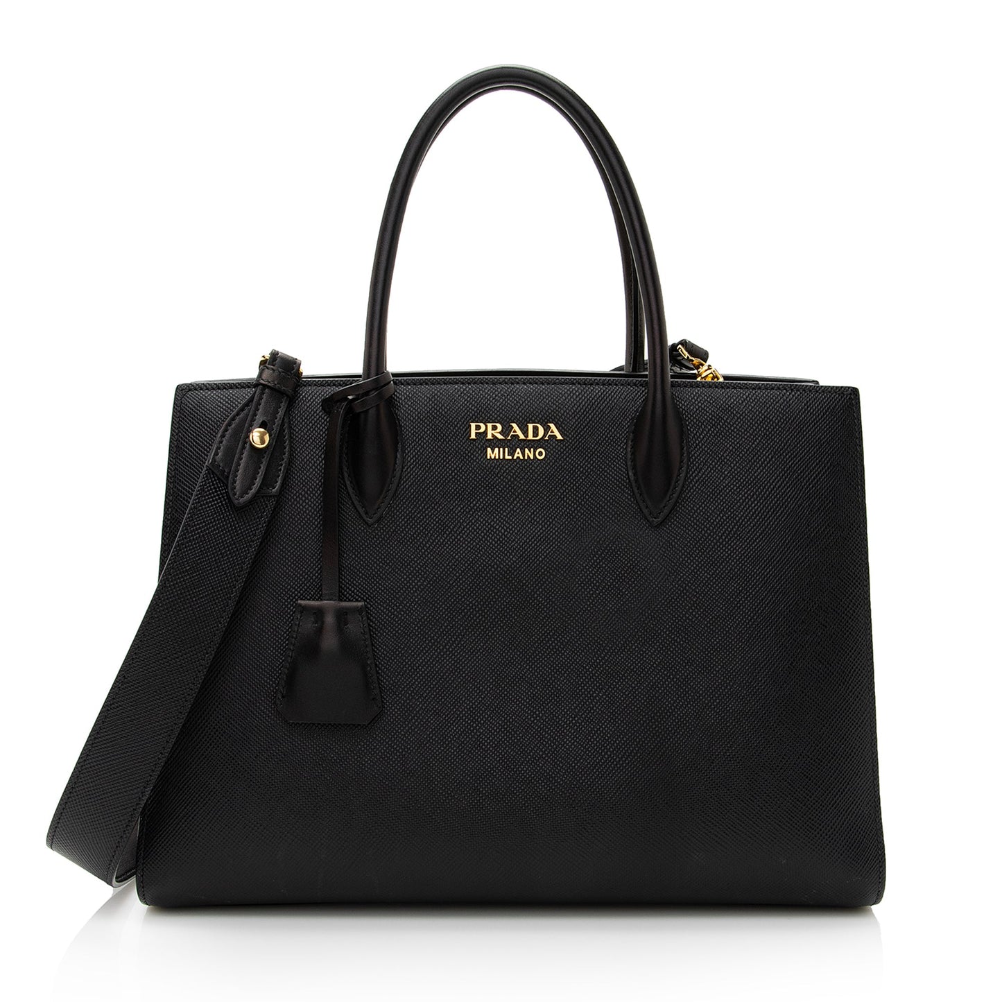 Prada Saffiano Cuir City Bibliotheque Large Tote (SHF-22478)
