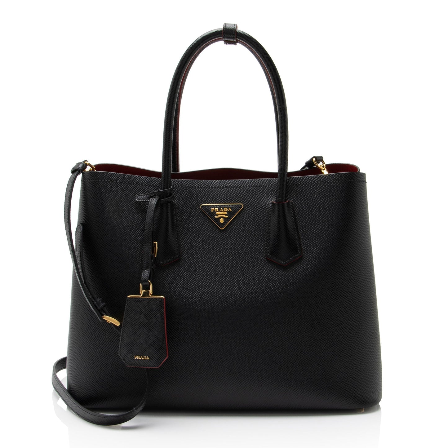 Prada Saffiano Cuir Double Handle Large Tote