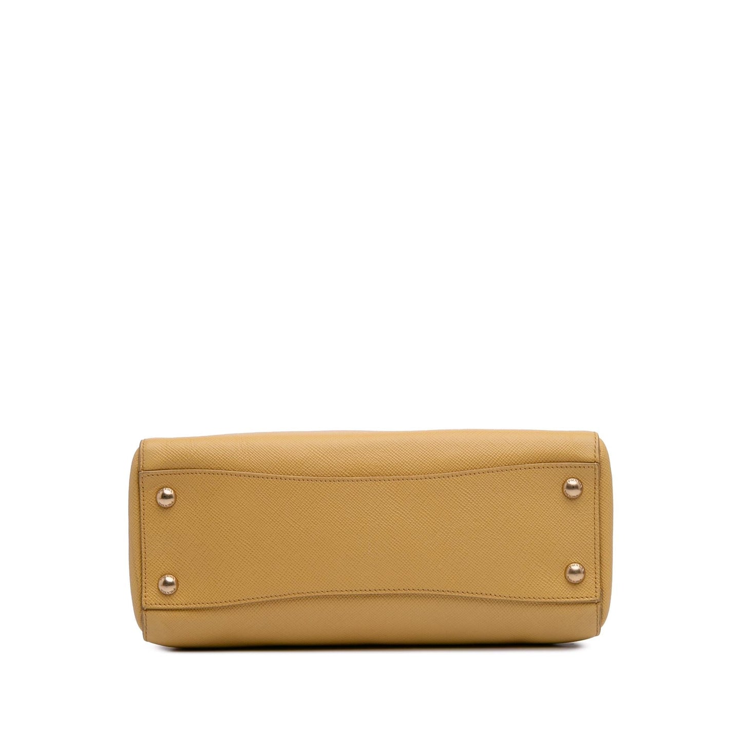 Prada Saffiano Cuir Double Zip Top Handle Bag
