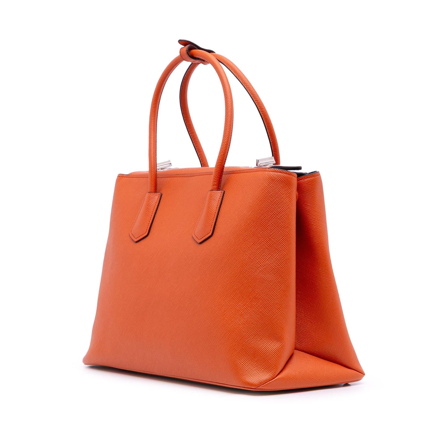 Prada Saffiano Cuir Turnlock Twin Satchel