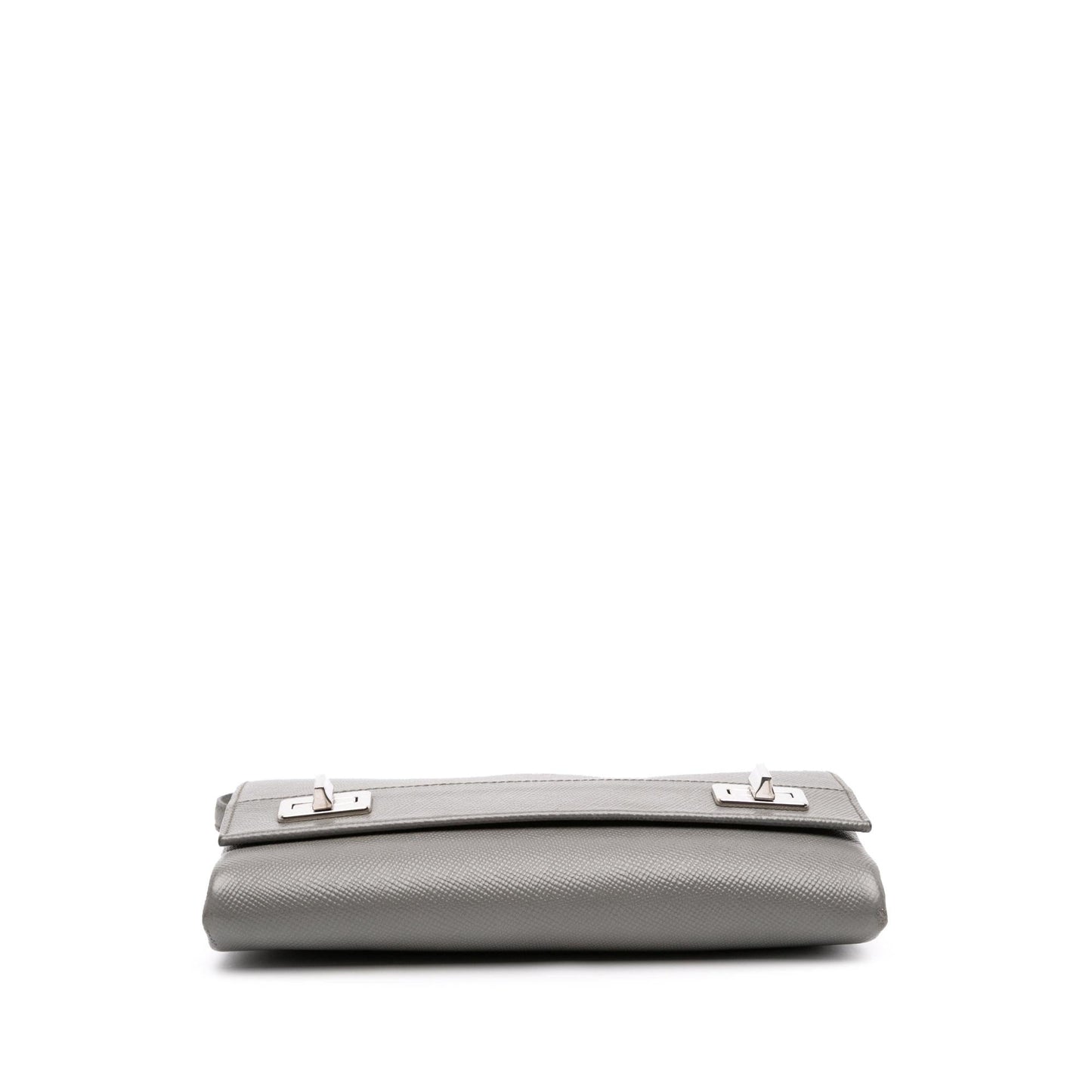 Prada Saffiano Cuir Twist Lock Chain Flap