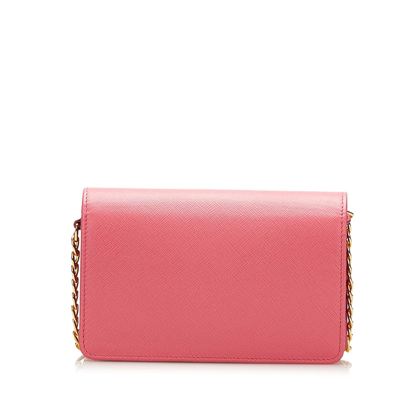 Prada Saffiano Flip Lock Wallet on Chain (SHG-35624)