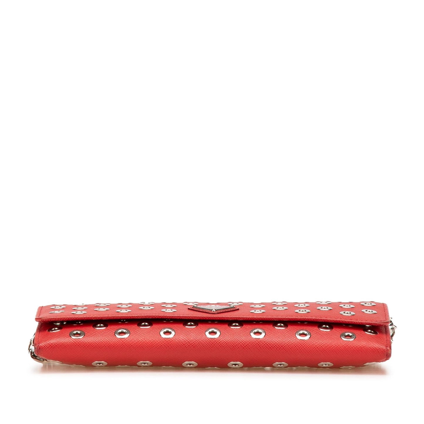 Prada Saffiano Grommet Wallet On Chain