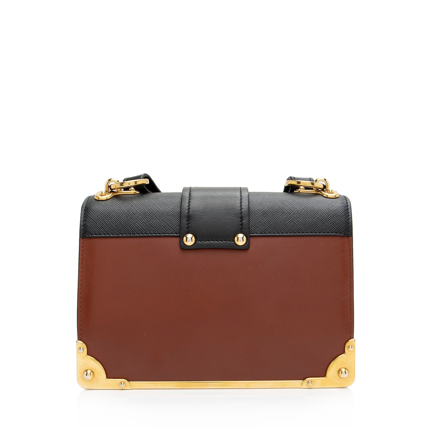Prada Saffiano Leather Cahier Shoulder Bag (SHF-23798)