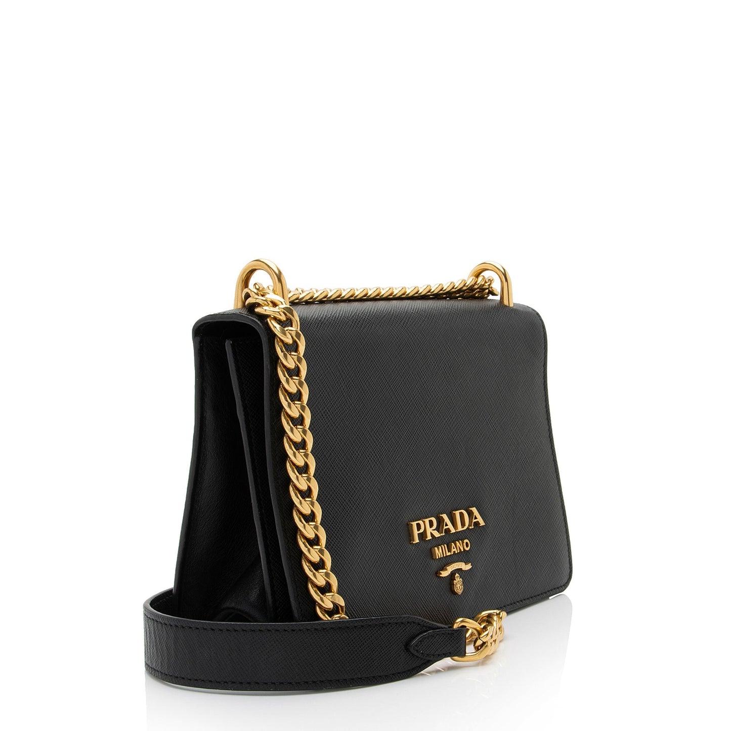 Prada Saffiano Leather Chain Mini Shoulder Bag