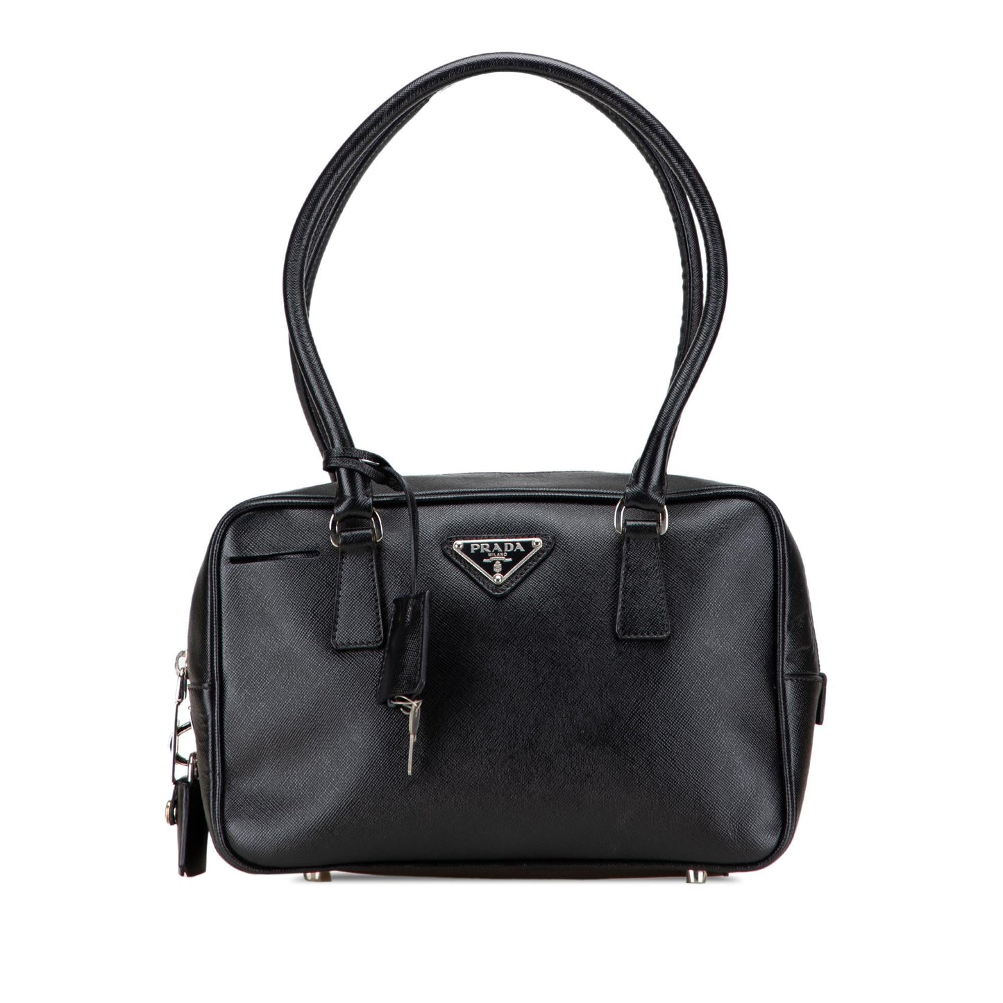 Prada Saffiano Lux Bauletto Handbag