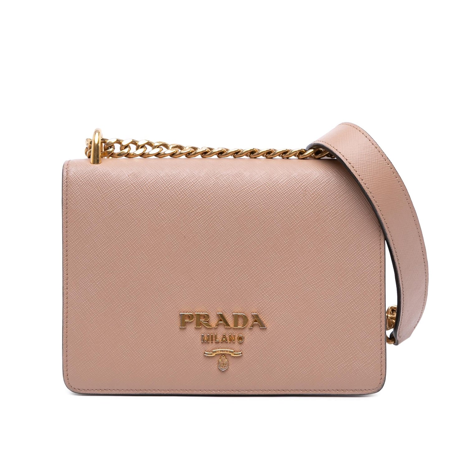 Prada Saffiano Lux Chain Crossbody