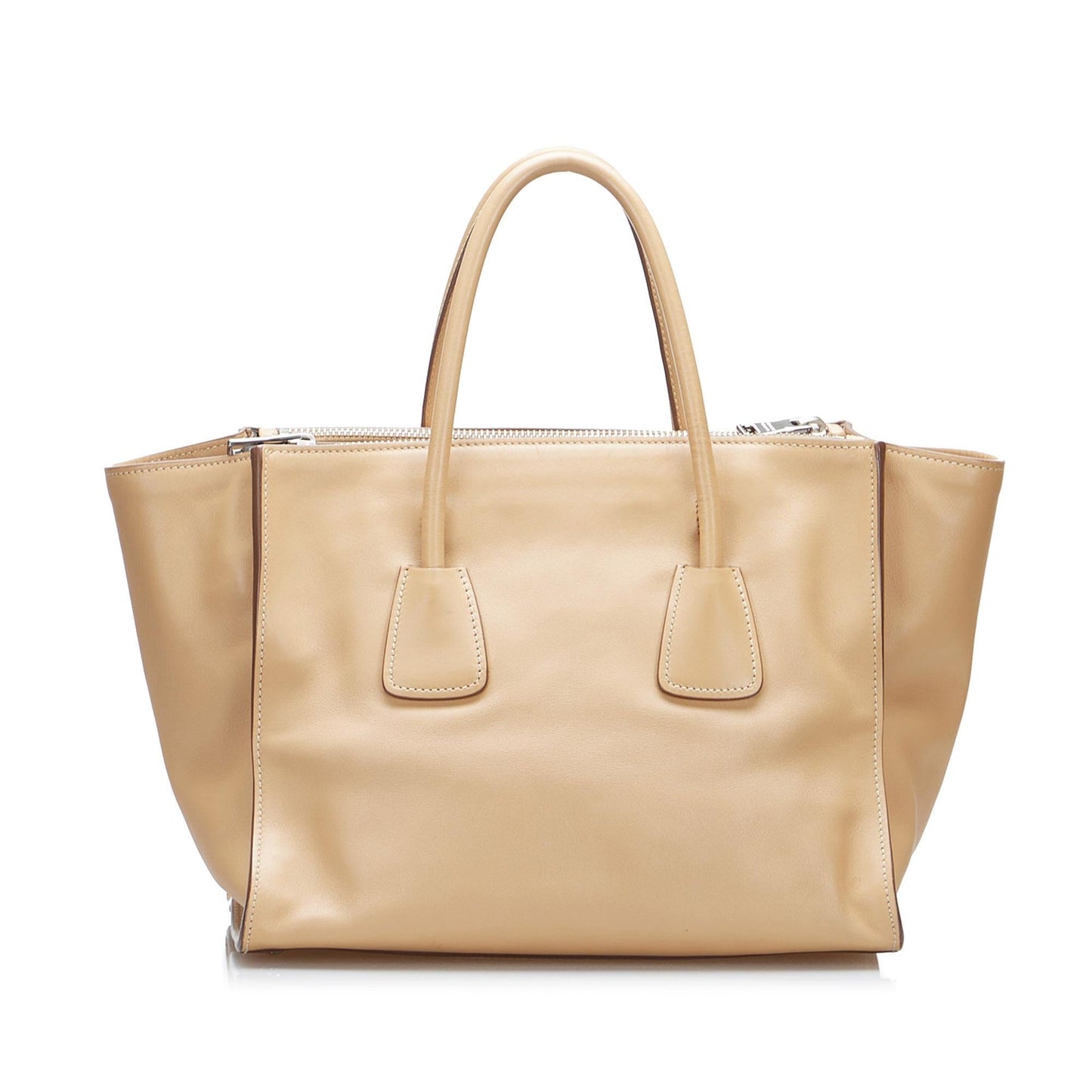 Prada Saffiano Lux Double Zip Galleria Satchel (SHG-bFIg7Y)
