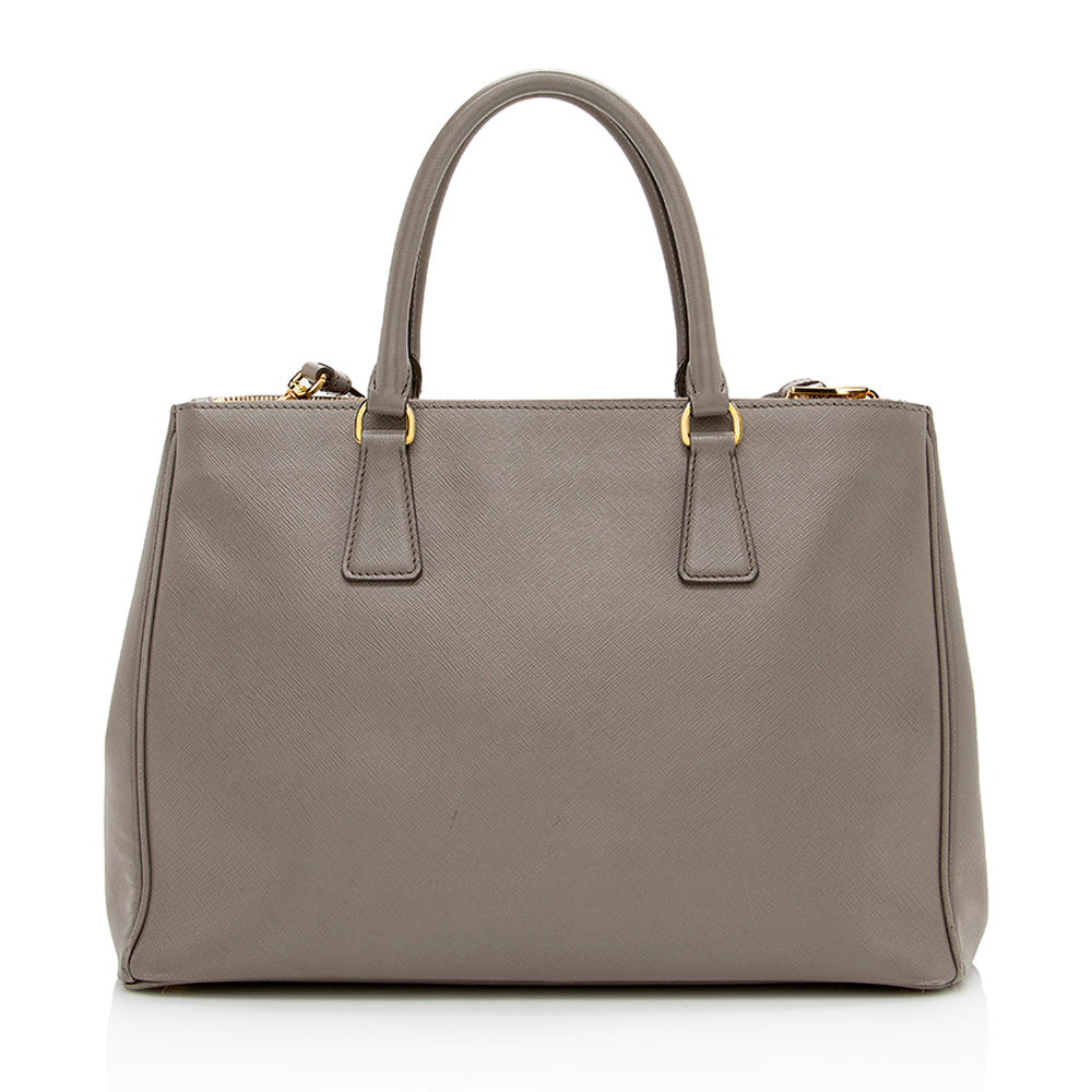 Prada Saffiano Lux Double-Zip Medium Tote Style 7 - Ewore Bags