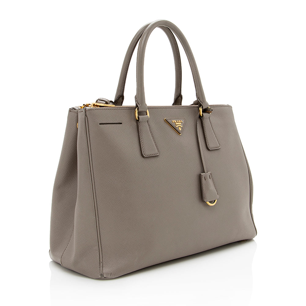 Prada Saffiano Lux Double-Zip Medium Tote Style 7 - Ewore Bags