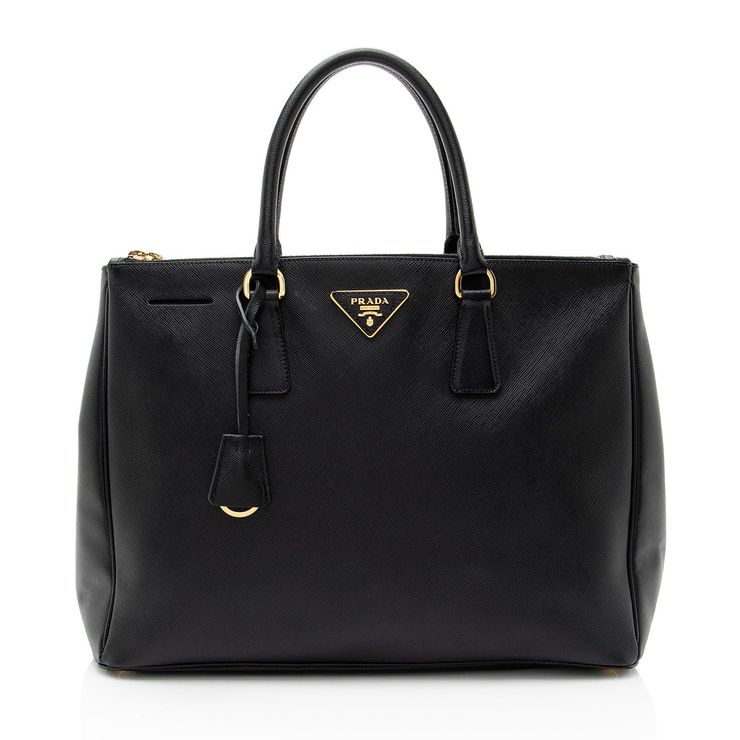 Prada Saffiano Lux Double Zip Medium Tote