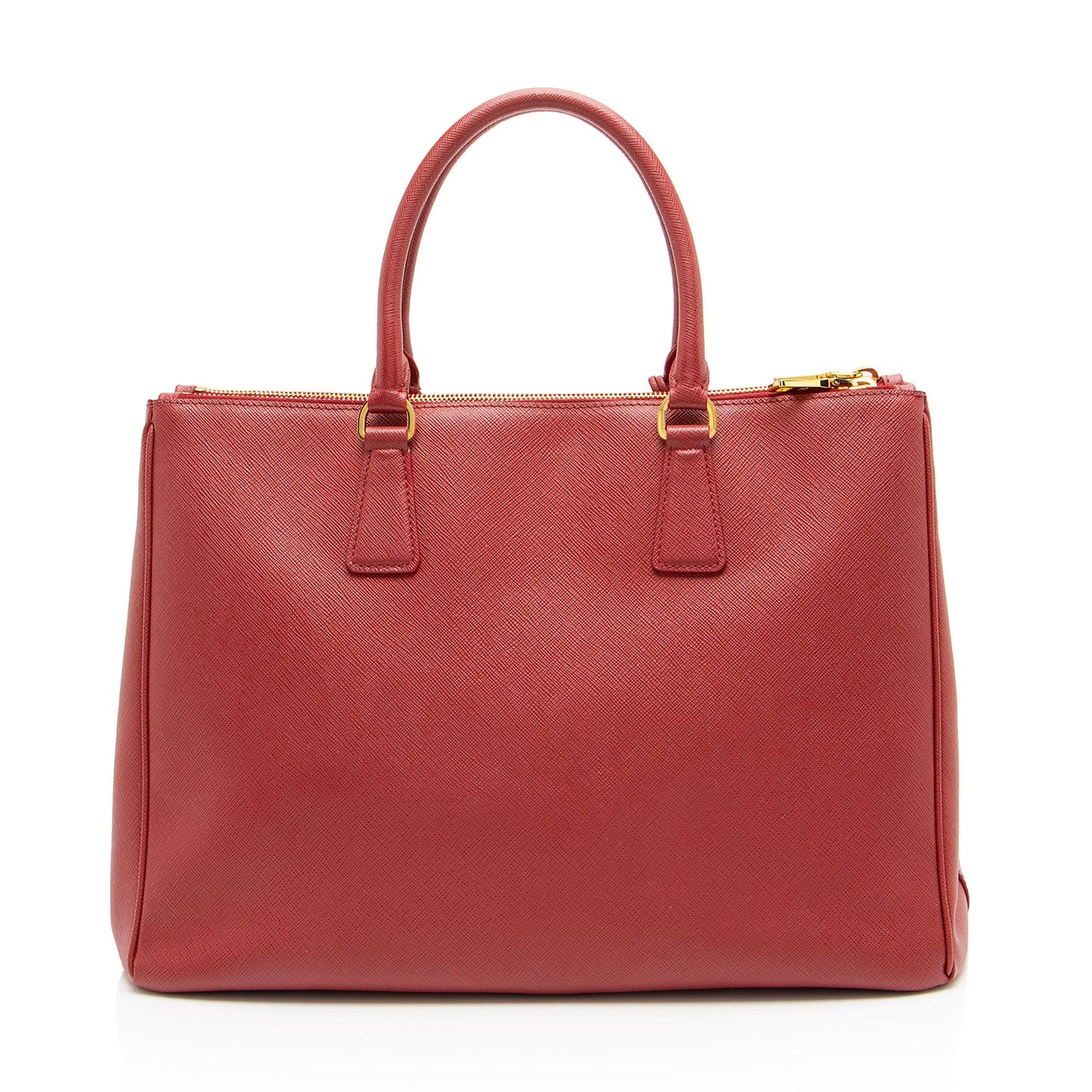 Prada Saffiano Lux Double Zip Medium Tote