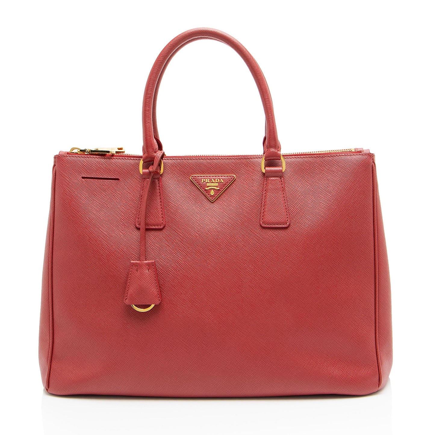 Prada Saffiano Lux Double Zip Medium Tote