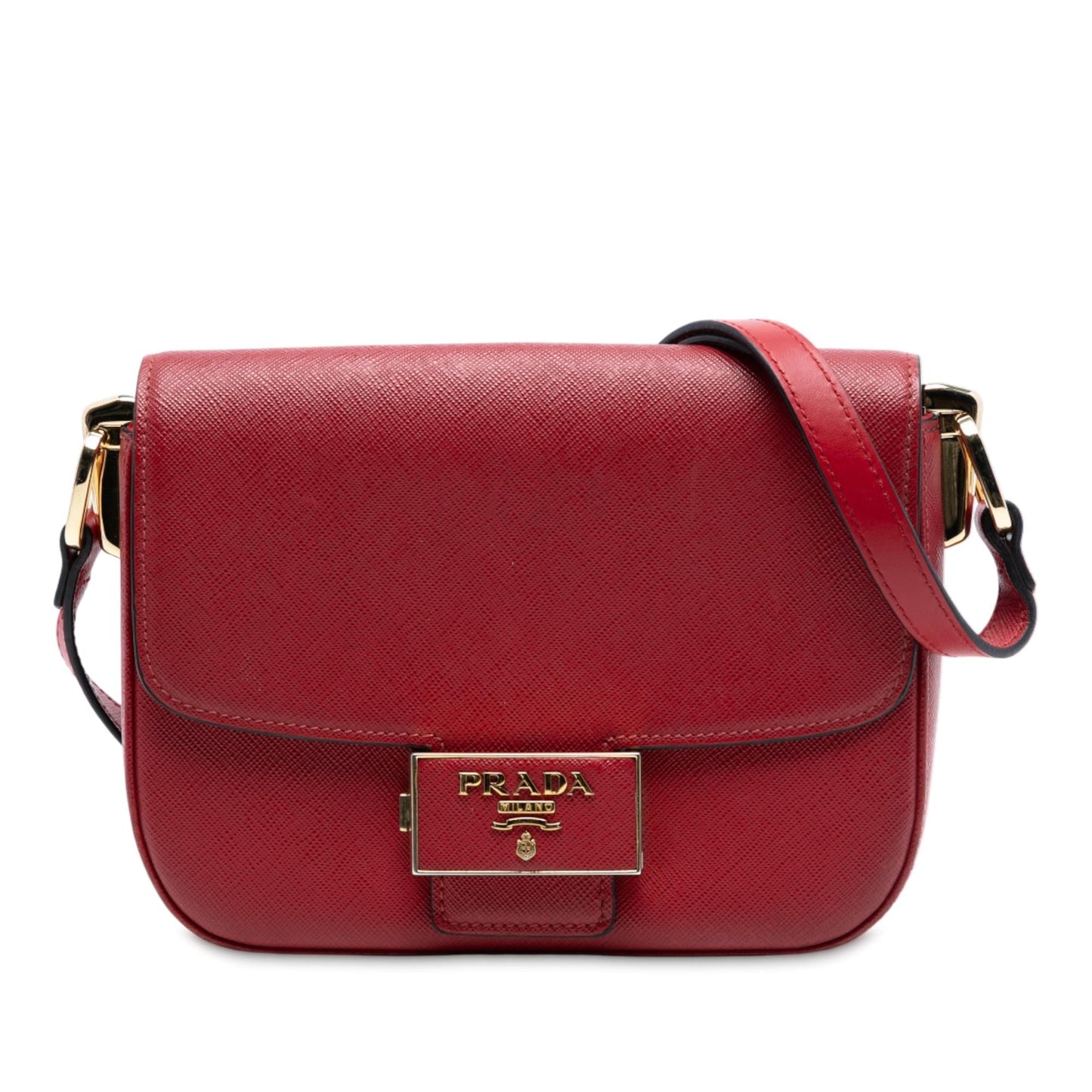 Prada Saffiano Lux Embleme Crossbody