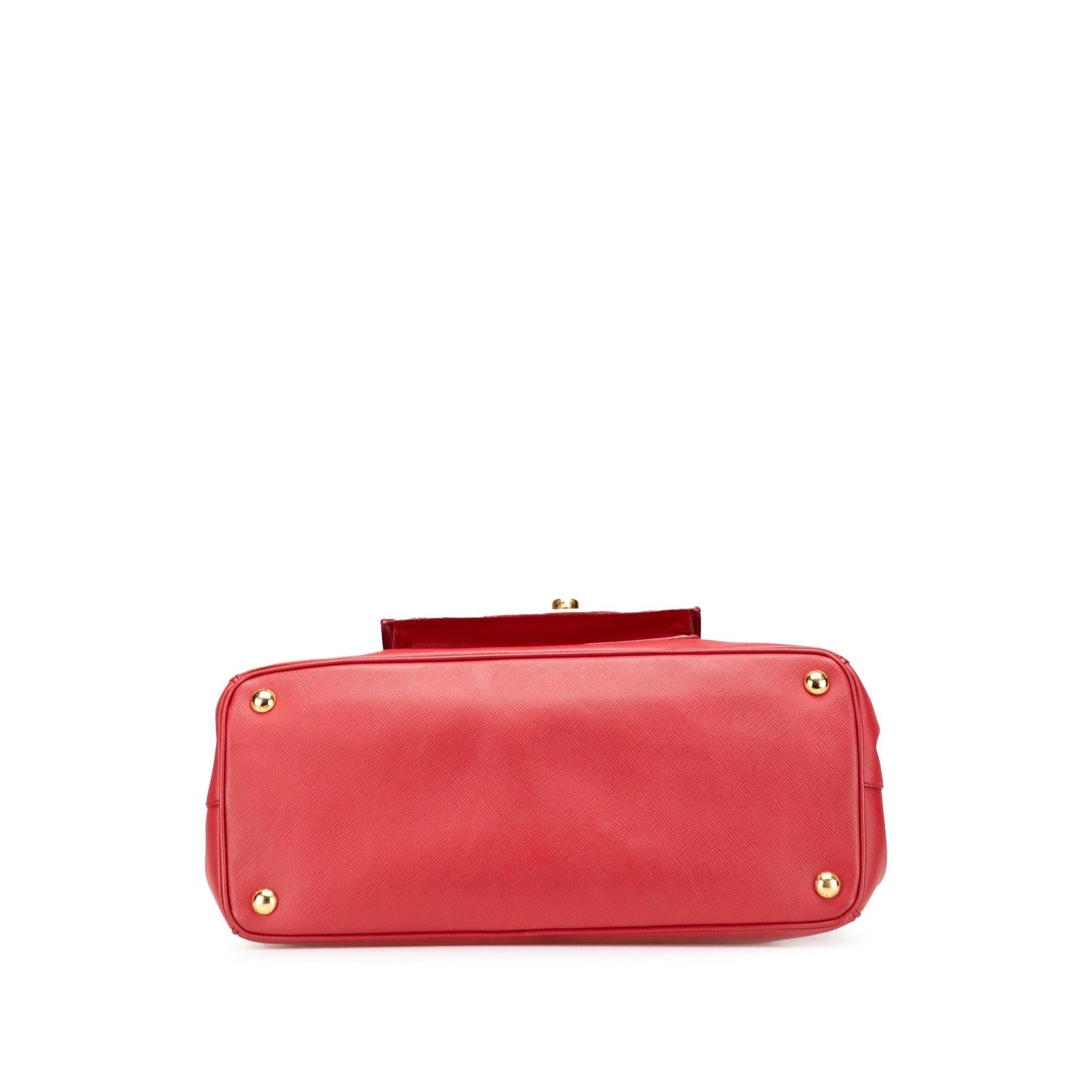 Prada Saffiano Lux Galleria Double Zip Front Pocket Satchel