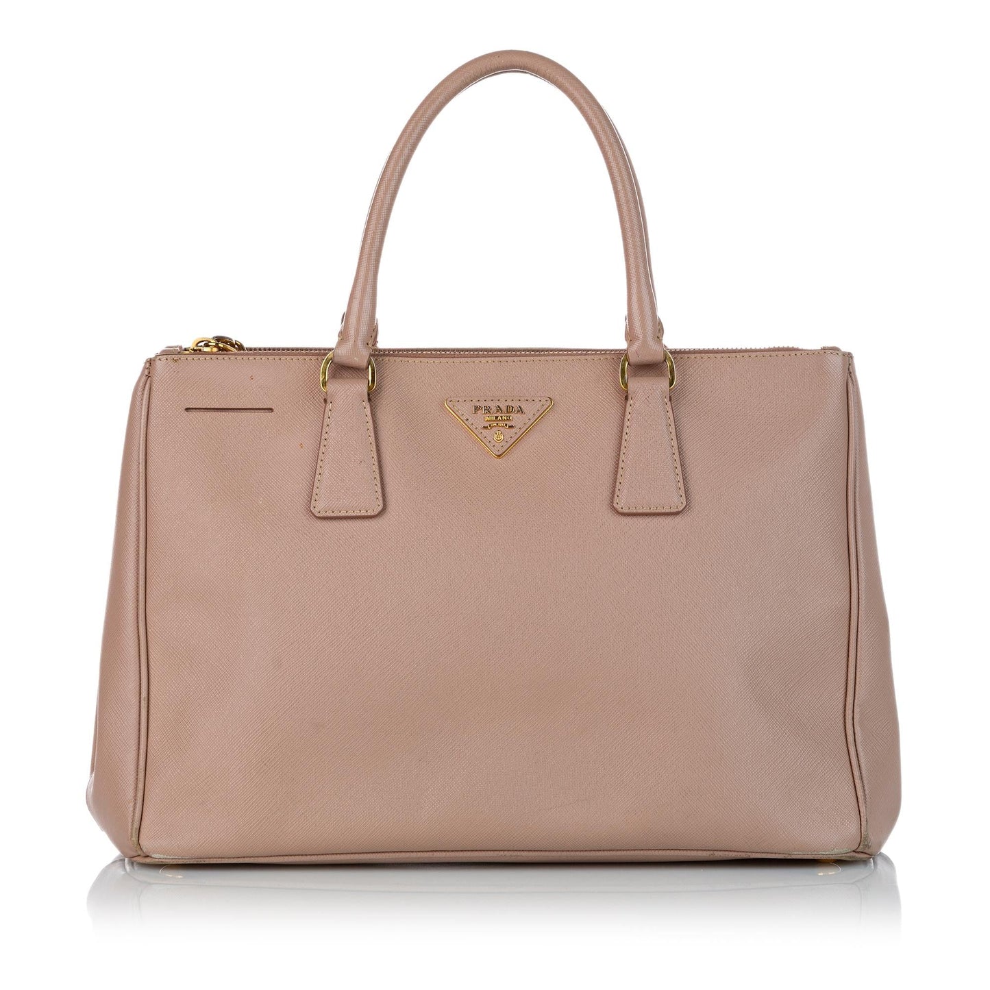 Prada Saffiano Lux Galleria Double Zip Satchel (SHG-33767)