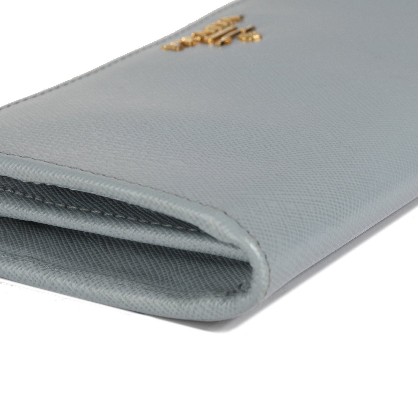 Prada Saffiano Lux Half Zip Wallet