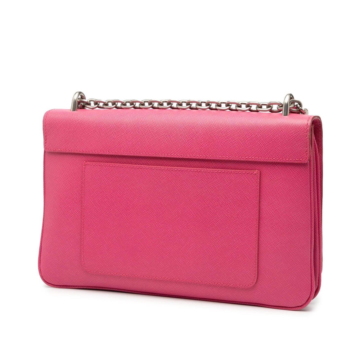 Prada Saffiano Lux Lock Chain Flap