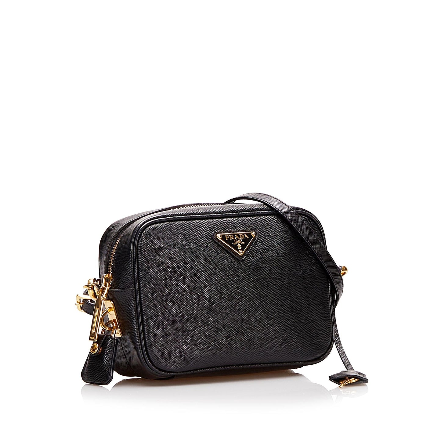 Prada Saffiano Lux Mini Camera Bag (SHG-35531)