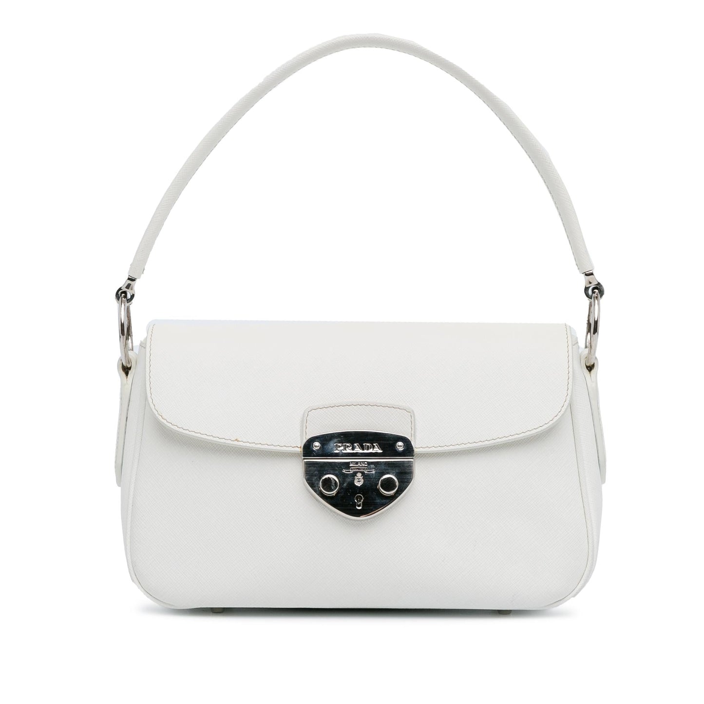 Prada Saffiano Lux Pushlock Flap