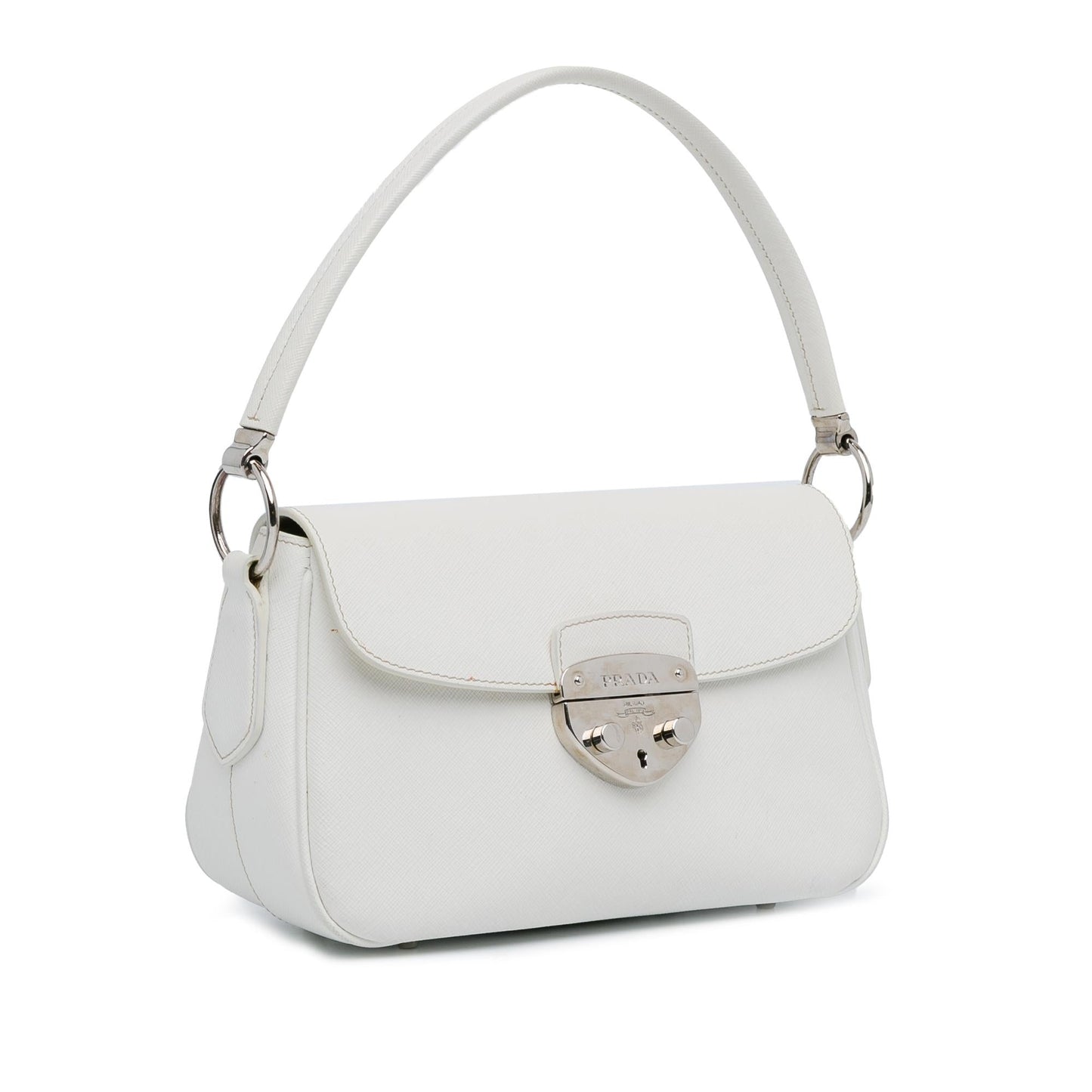 Prada Saffiano Lux Pushlock Flap