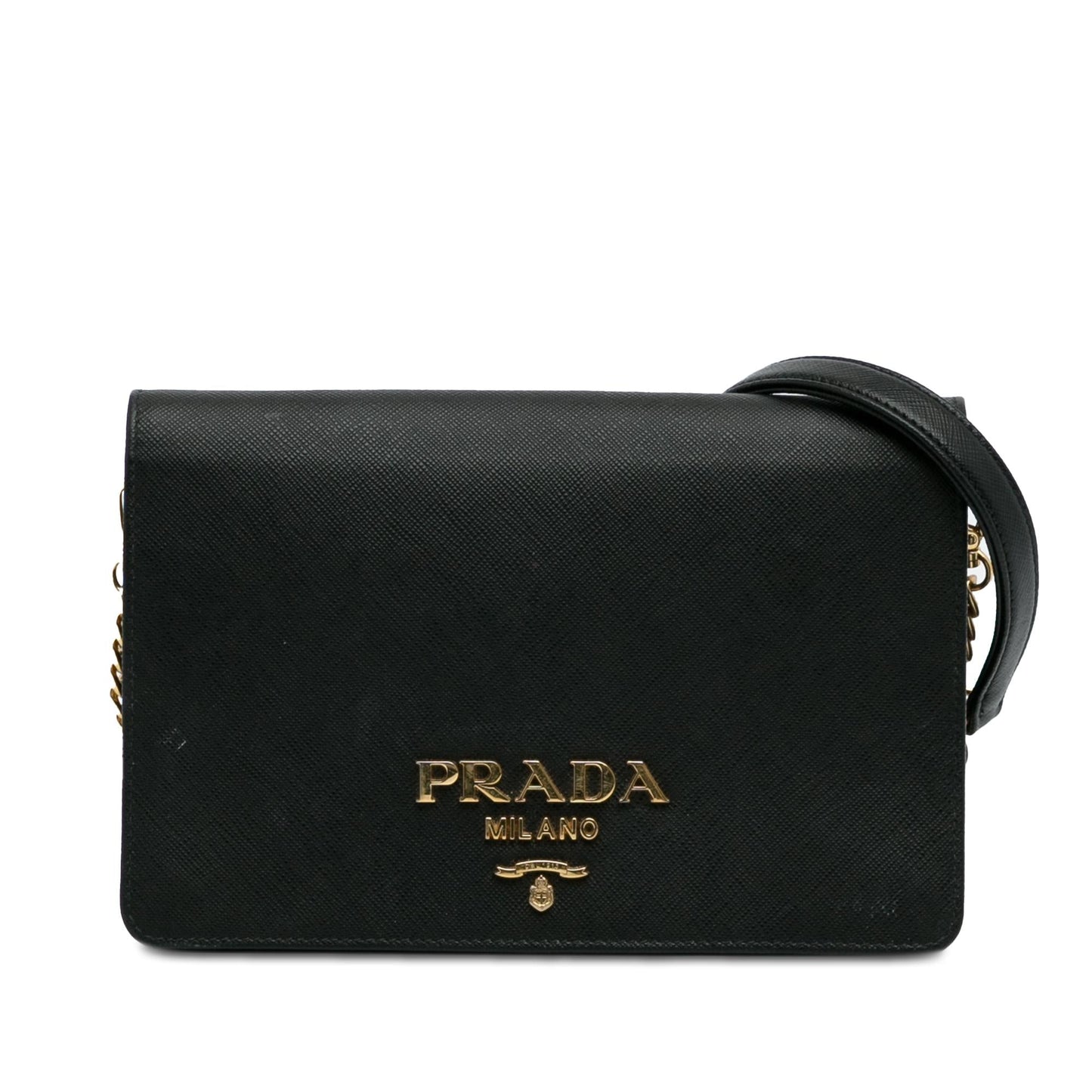 Prada Saffiano Lux Wallet On Chain (SHG-LJWXkP)