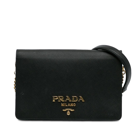 Prada Saffiano Lux Wallet On Chain (SHG-LJWXkP)