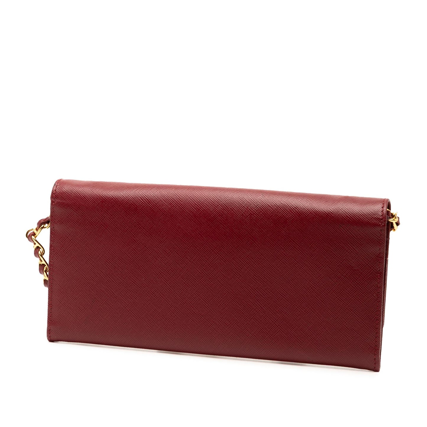 Prada Saffiano Lux Wallet On Chain