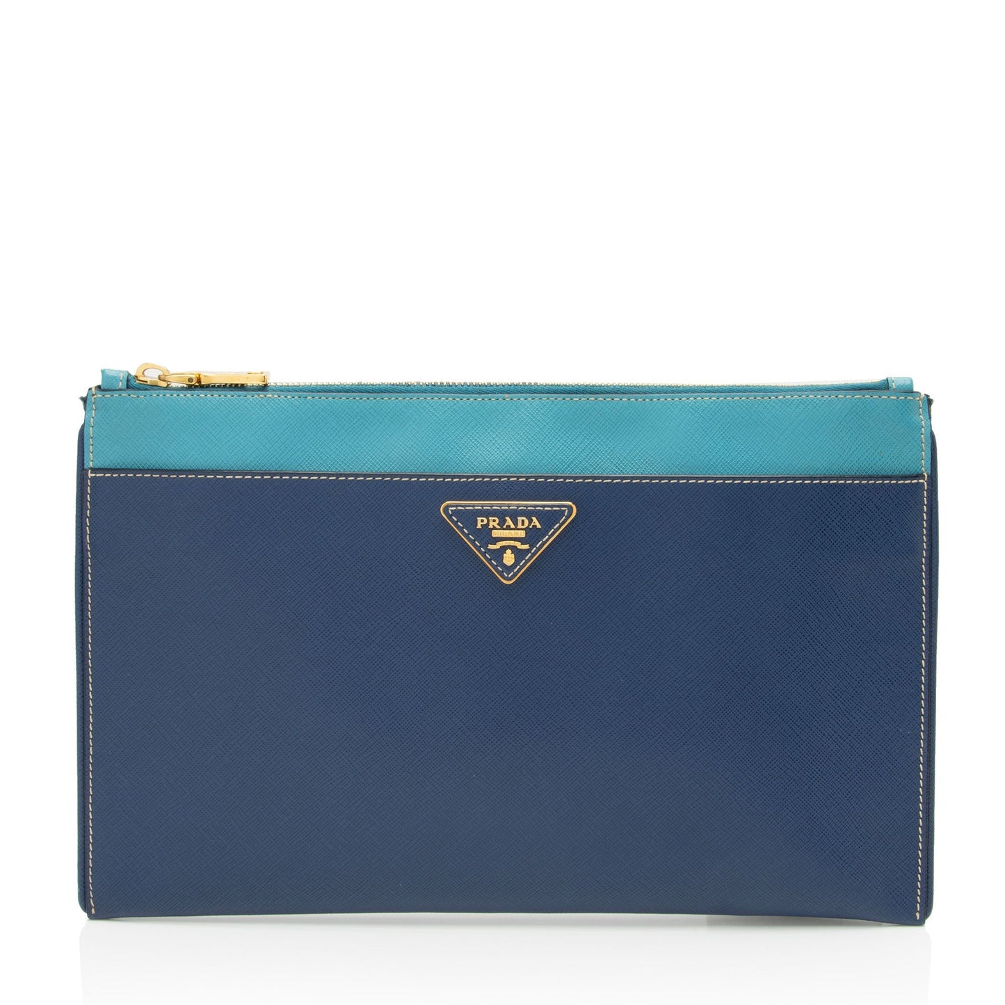 Prada Saffiano Lux Zip Pouch (SHF-0SDKVx)