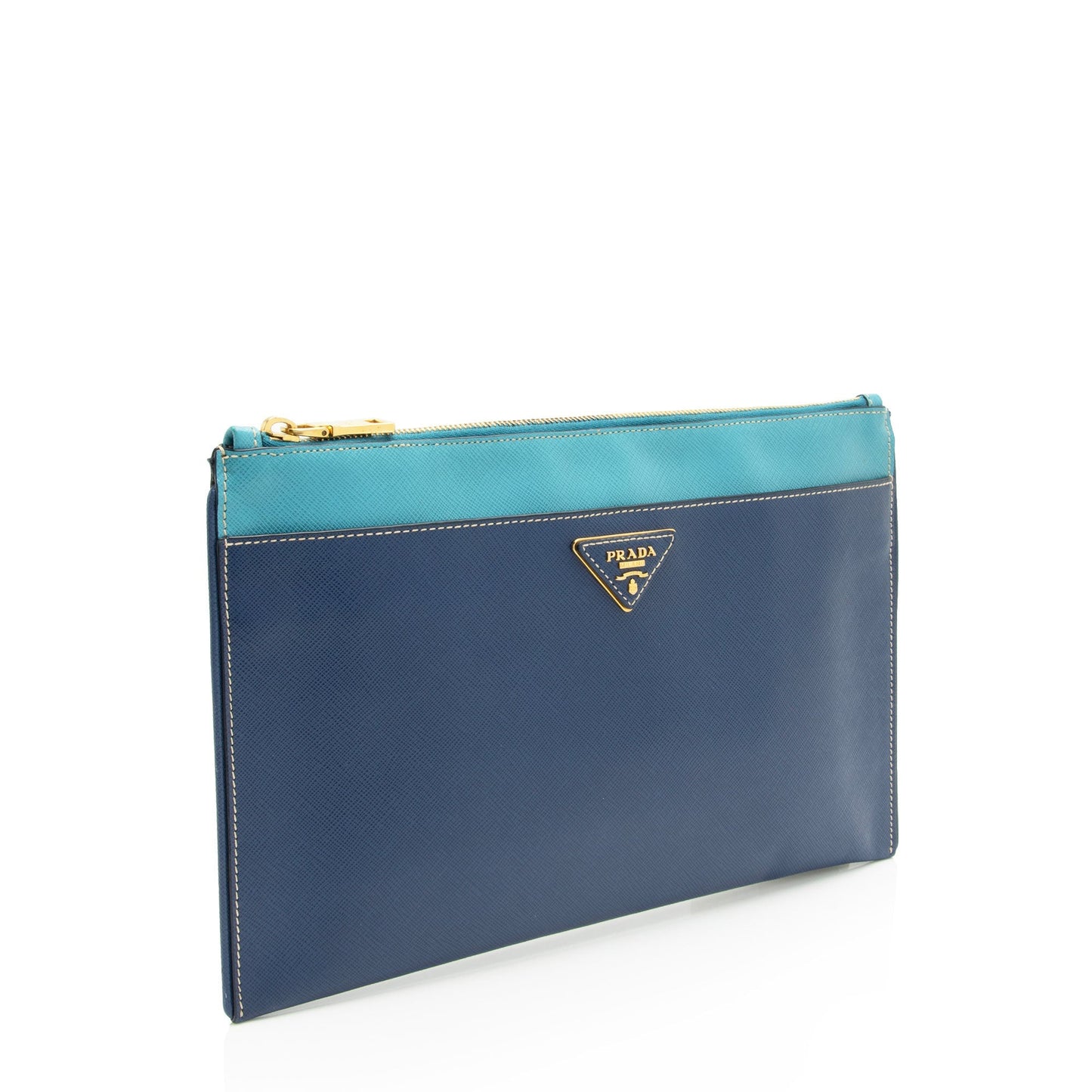Prada Saffiano Lux Zip Pouch (SHF-0SDKVx)