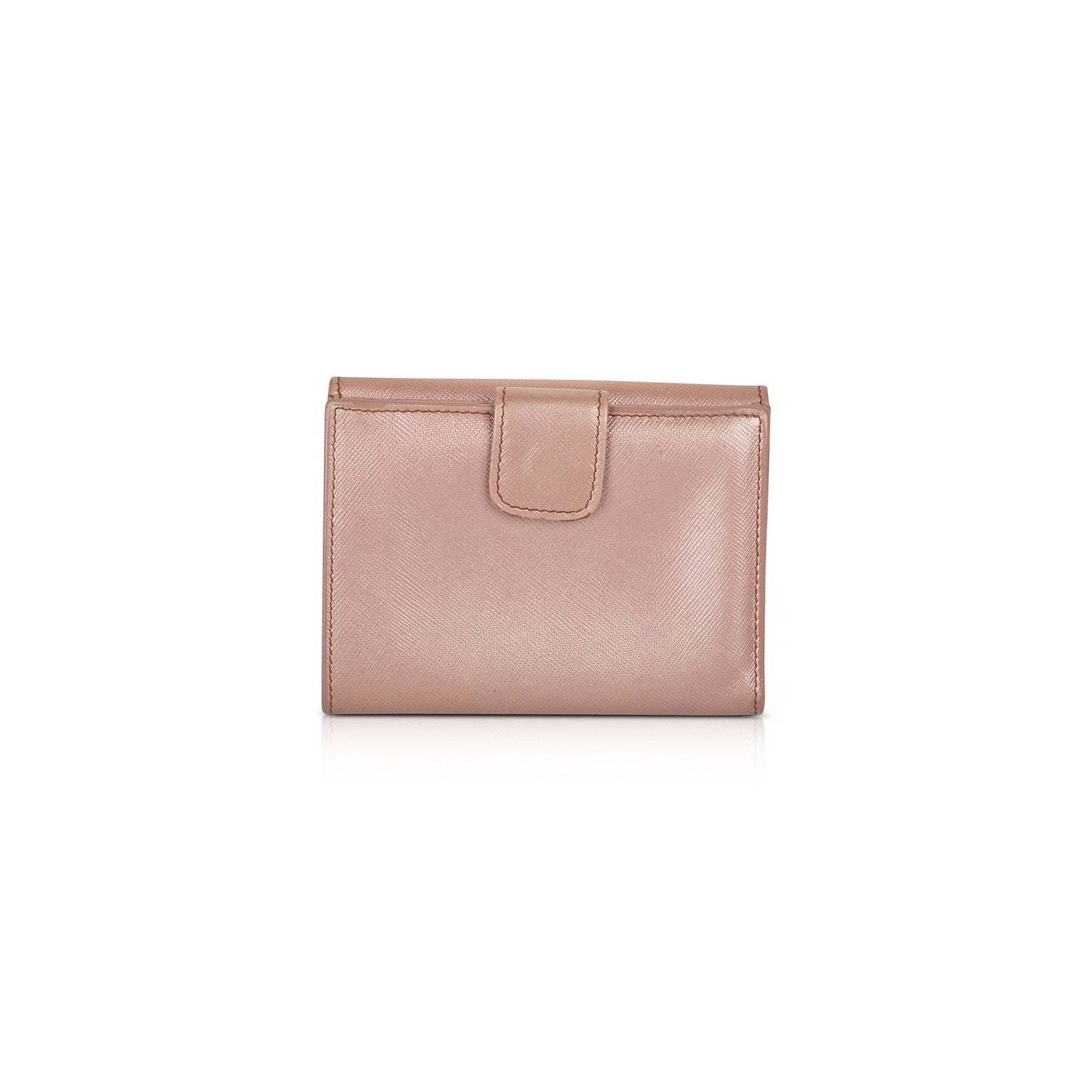 Prada Saffiano Metal Leather French Purse