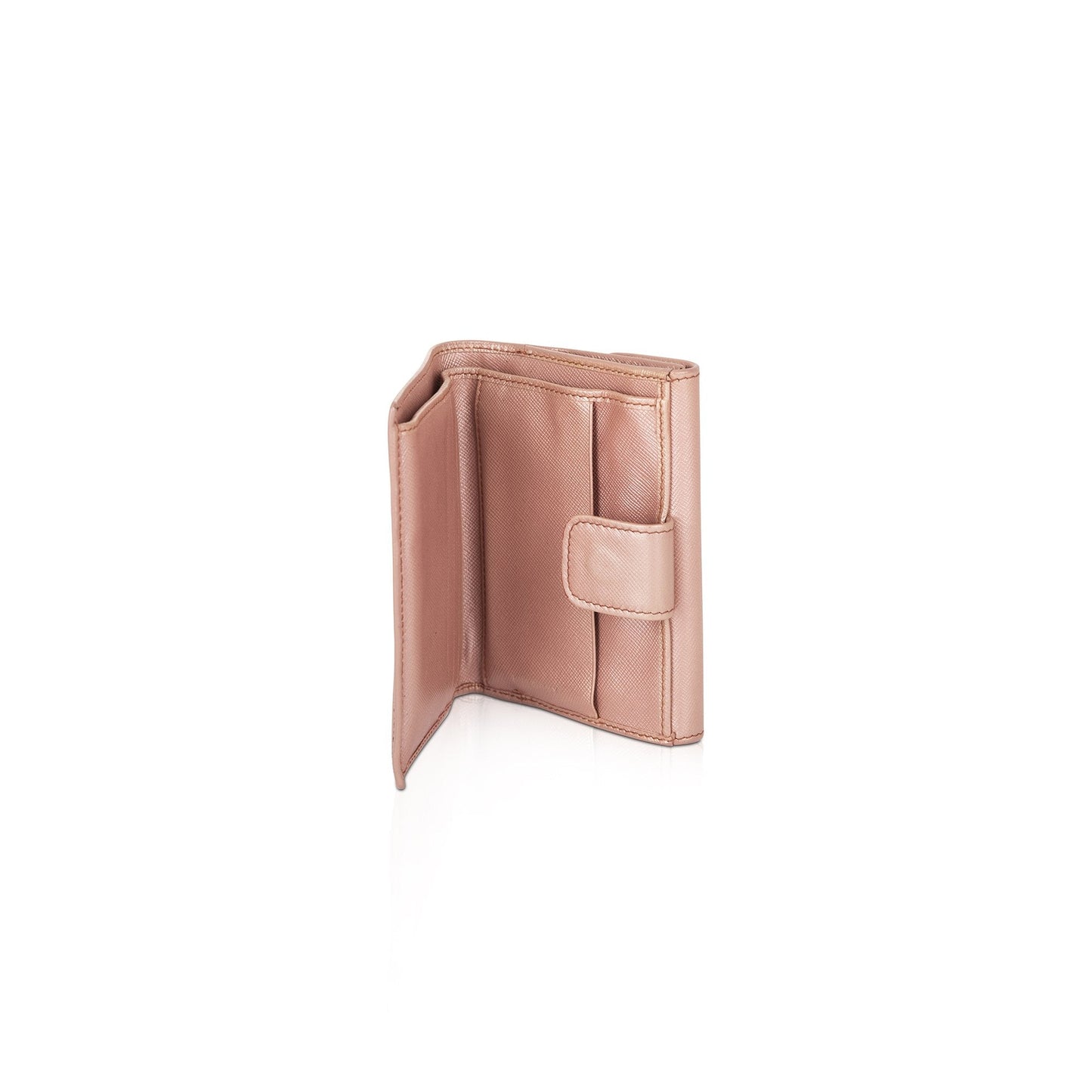 Prada Saffiano Metal Leather French Purse