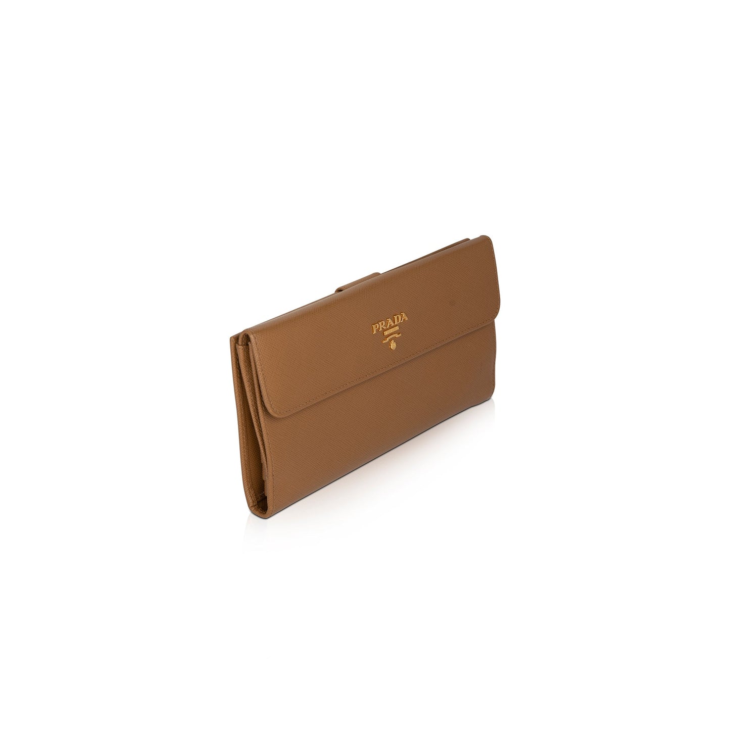 Prada Saffiano Metal Long Flap Wallet